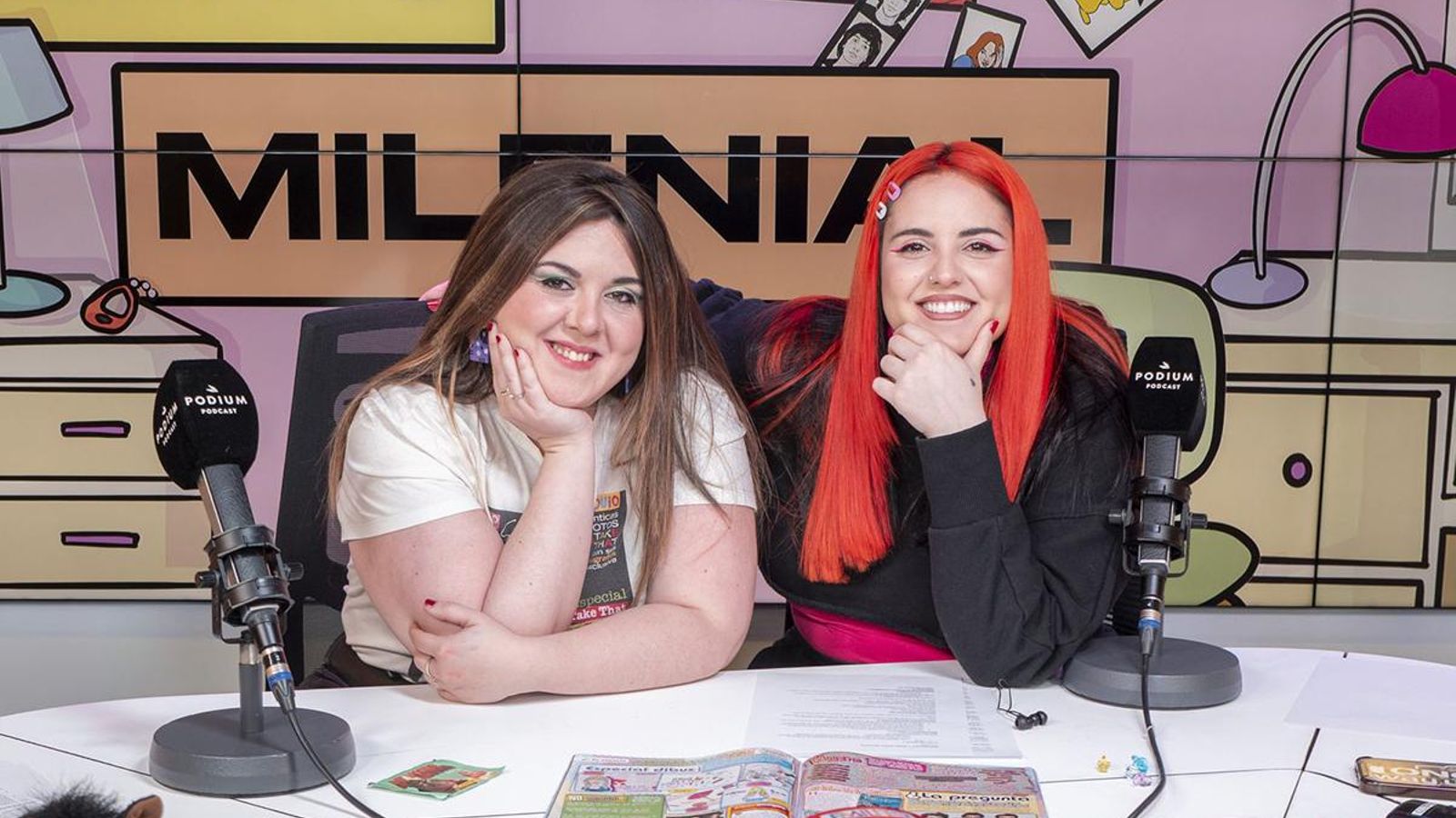Lalachus y Andrea Compton en su podcast, 'Cuarto Milenial' Lalachus y Andrea Compton en su podcast, 'Cuarto Milenial'