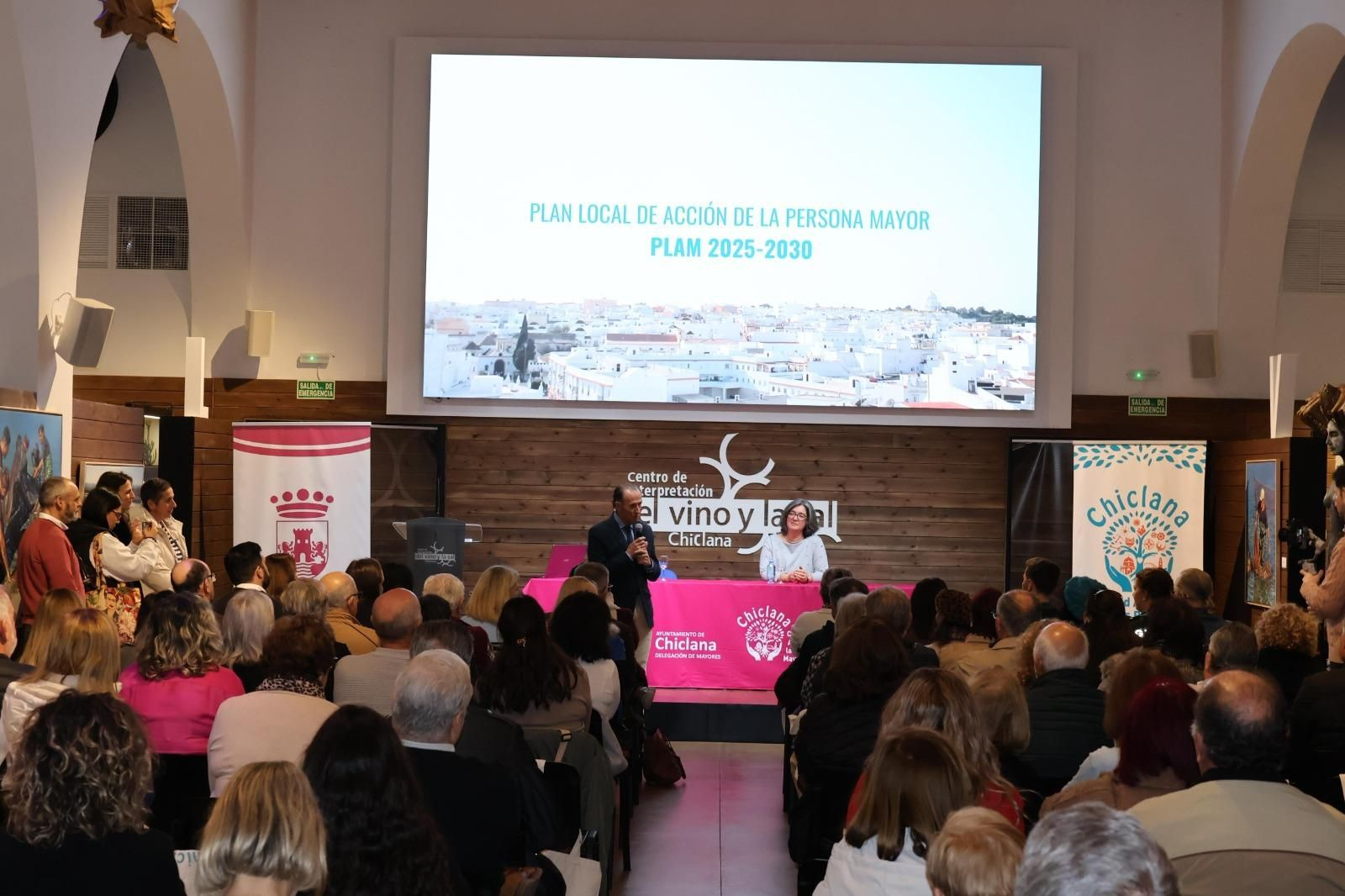 Un momento de este acto.