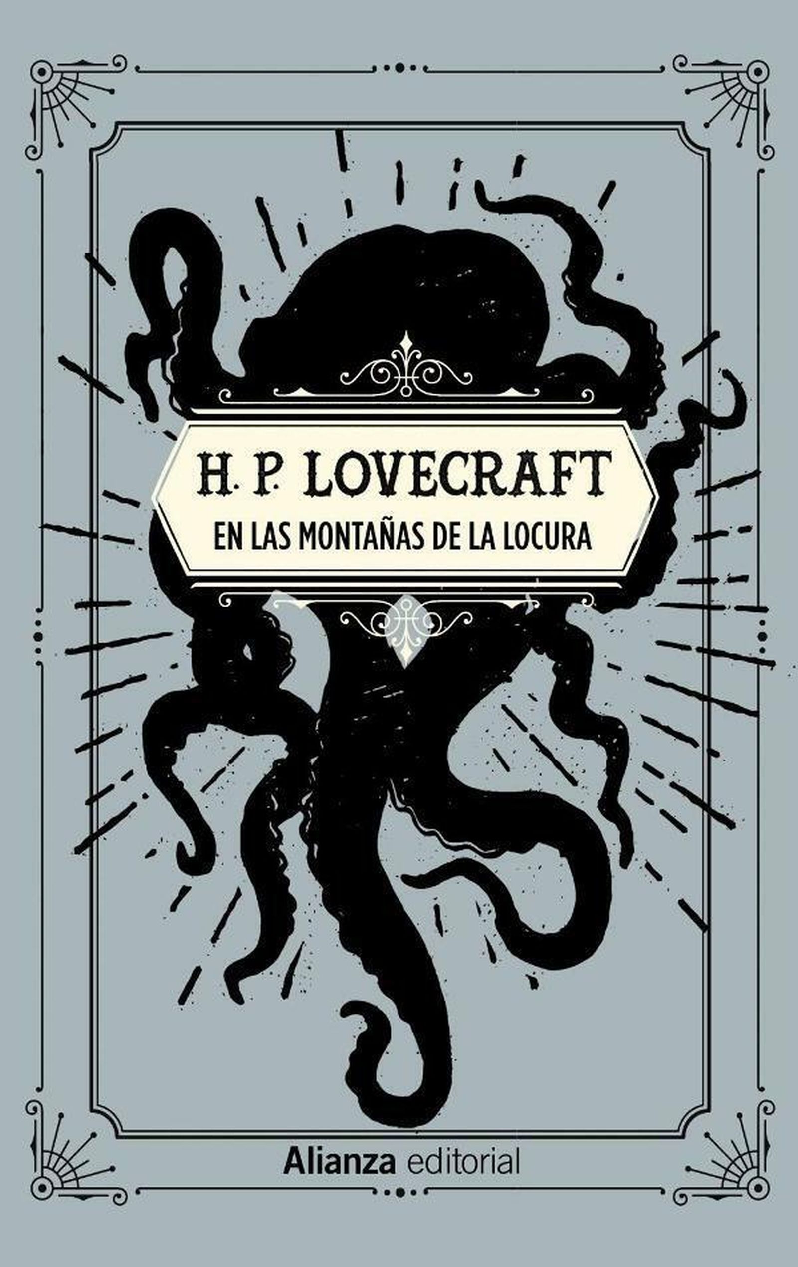Portada del libro 'En las montañas de la locura' de Lovecraft (Alianza).