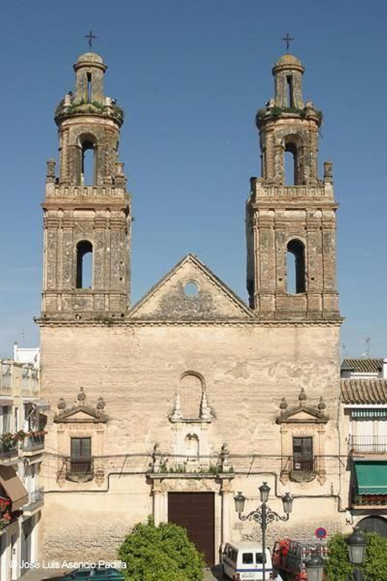 Torres de la iglesia de la Inmaculada Concepción de Écija, incorporadas el 22 de enero de 2020.