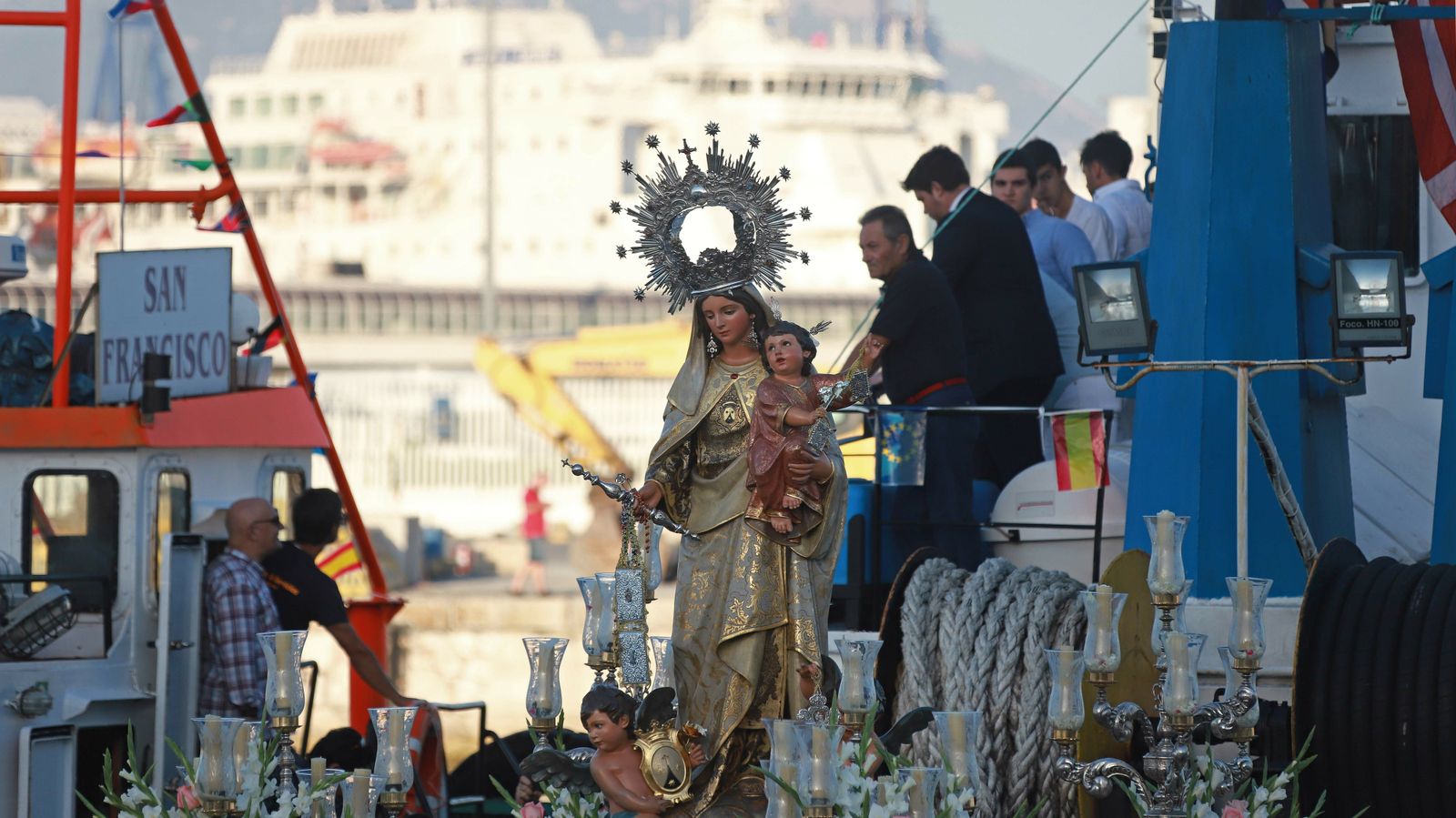 Las mejores fotos de la procesión de la Virgen del Carmen en Algeciras