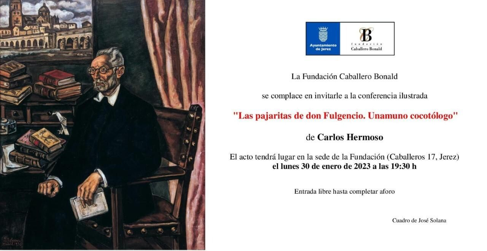 Presentación de 'Las pajaritas de don Fulgencio. Unamuno cocotólogo'