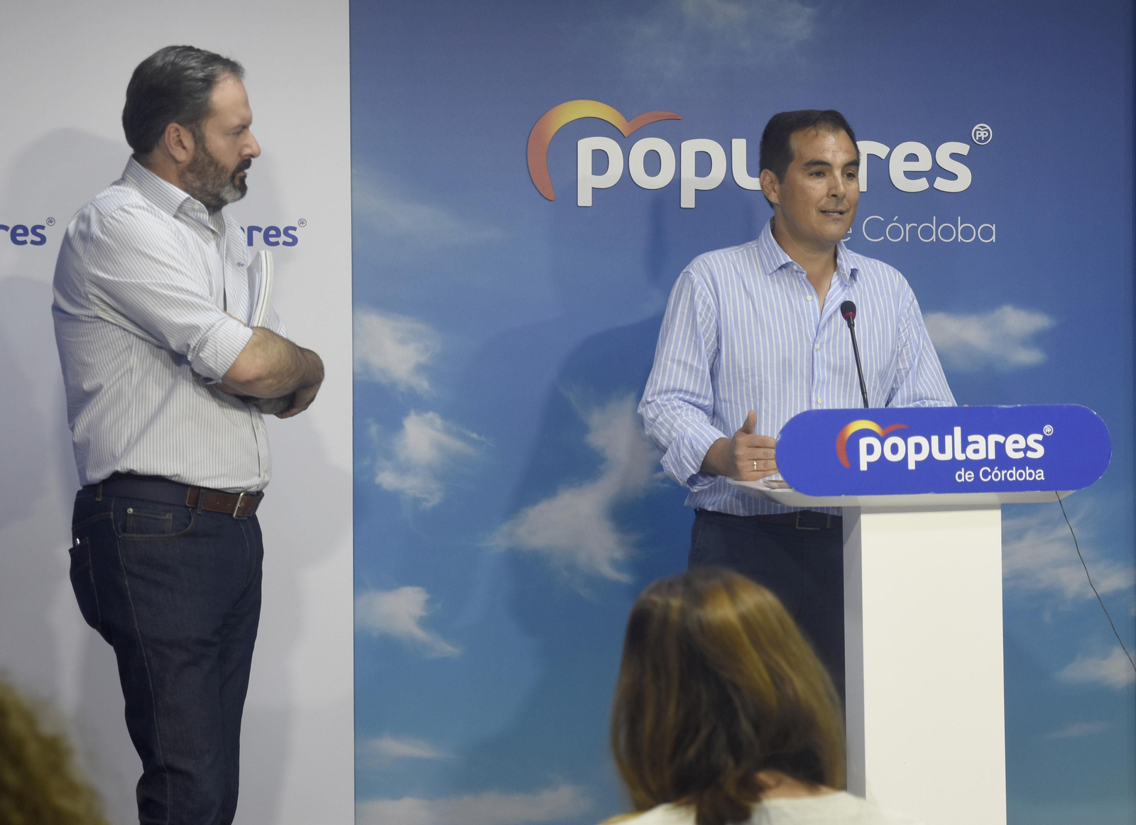 Adolfo Molina y José Antonio Nieto en rueda de prensa.