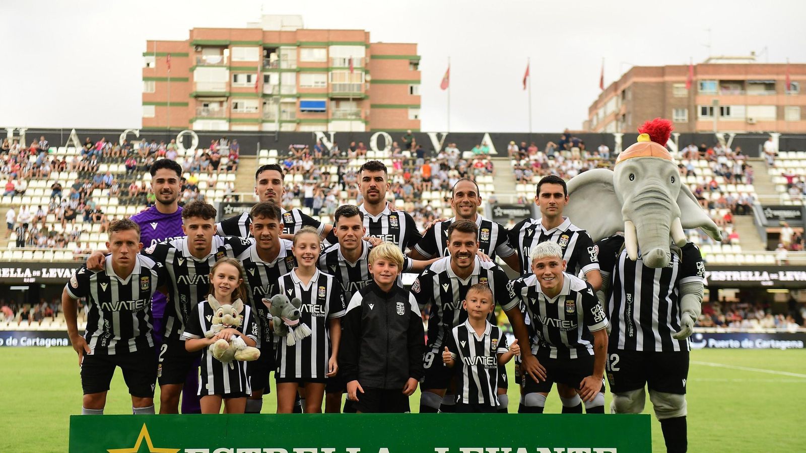 El último once del Cartagena en casa.