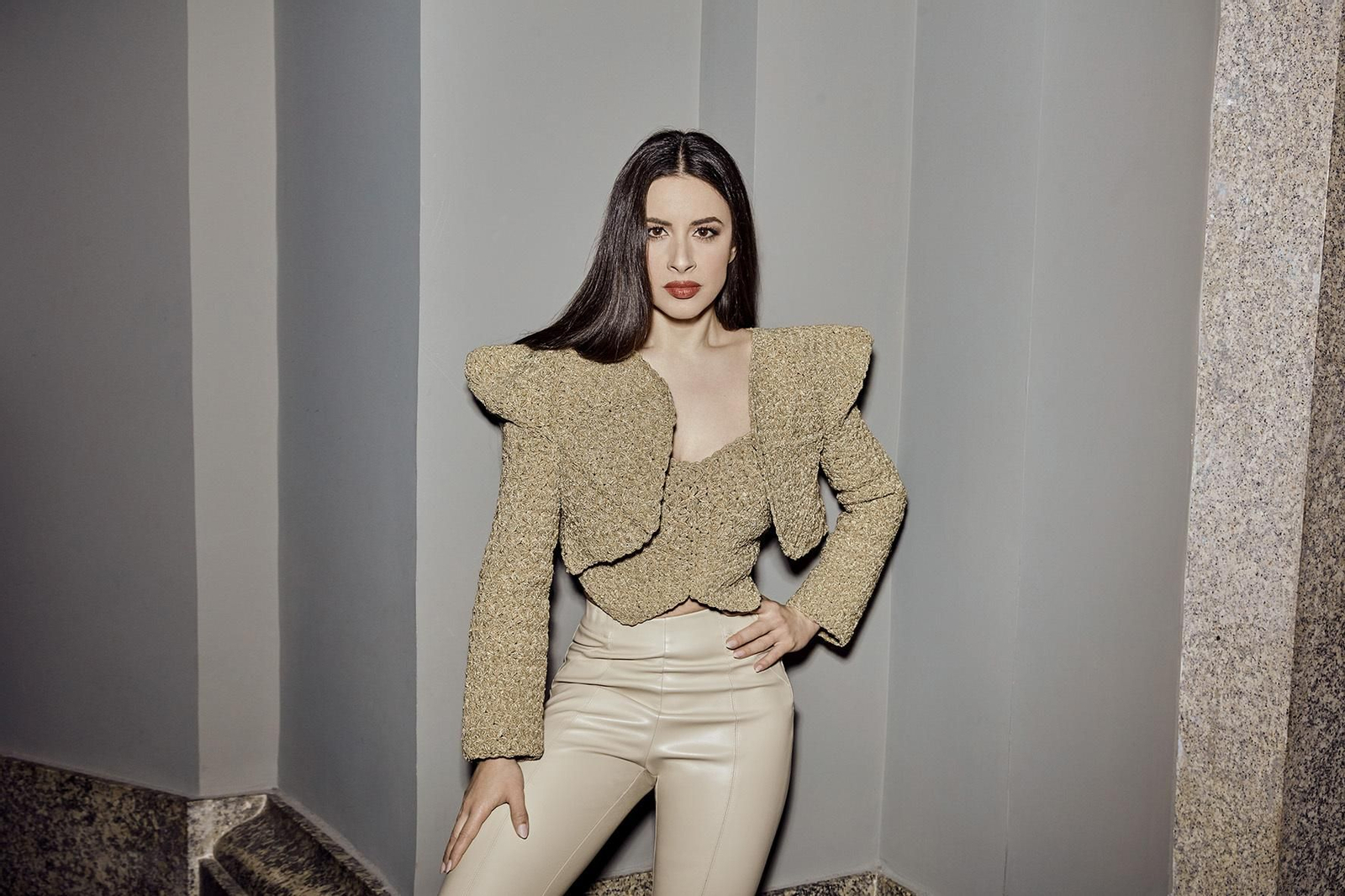 La representante en Eurovisión Blanca Paloma en el Museo del Prado