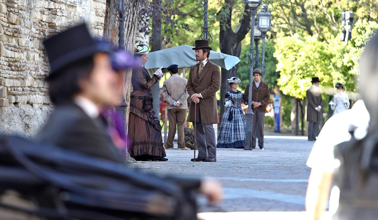 Imágenes de los días de rodaje en Jerez de la serie 'La Templanza'