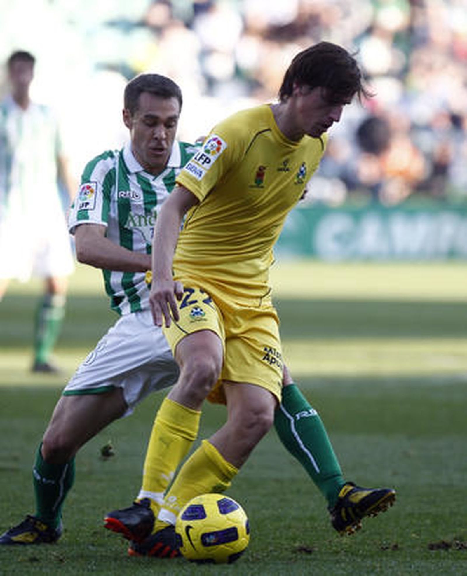 El Betis siguen mostrándose sólido en el Villamarín al ganar 3-0 al Alcorcón. / Antonio Pizarro
