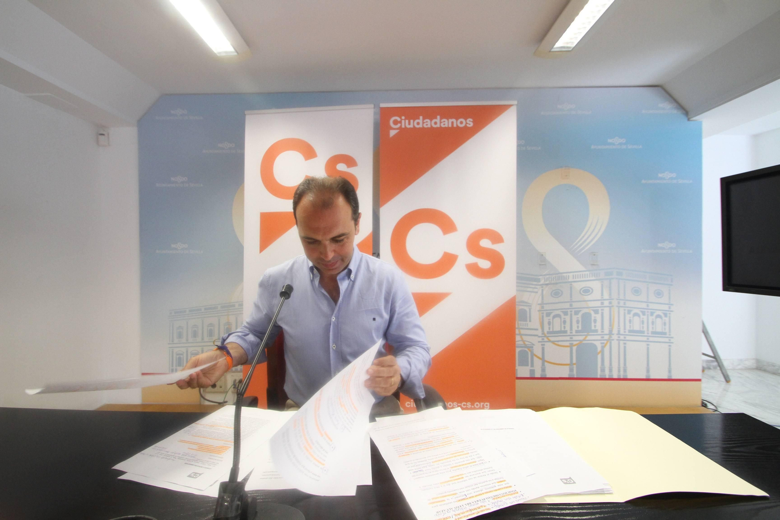 El portavoz de Ciudadanos, Javier Millán.