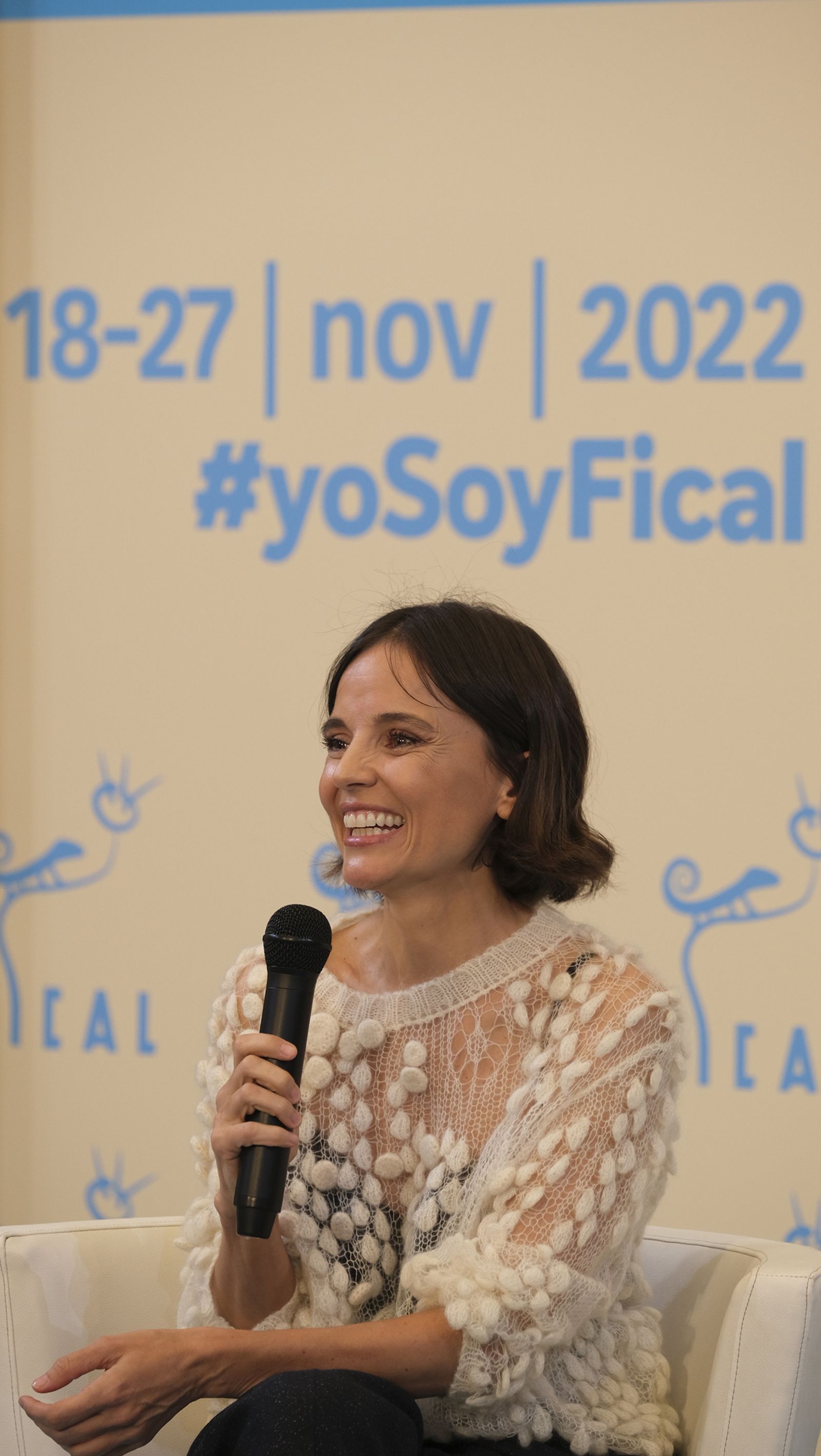 Imágenes de la actriz Elena Anaya en rueda de prensa en FICAL 2022