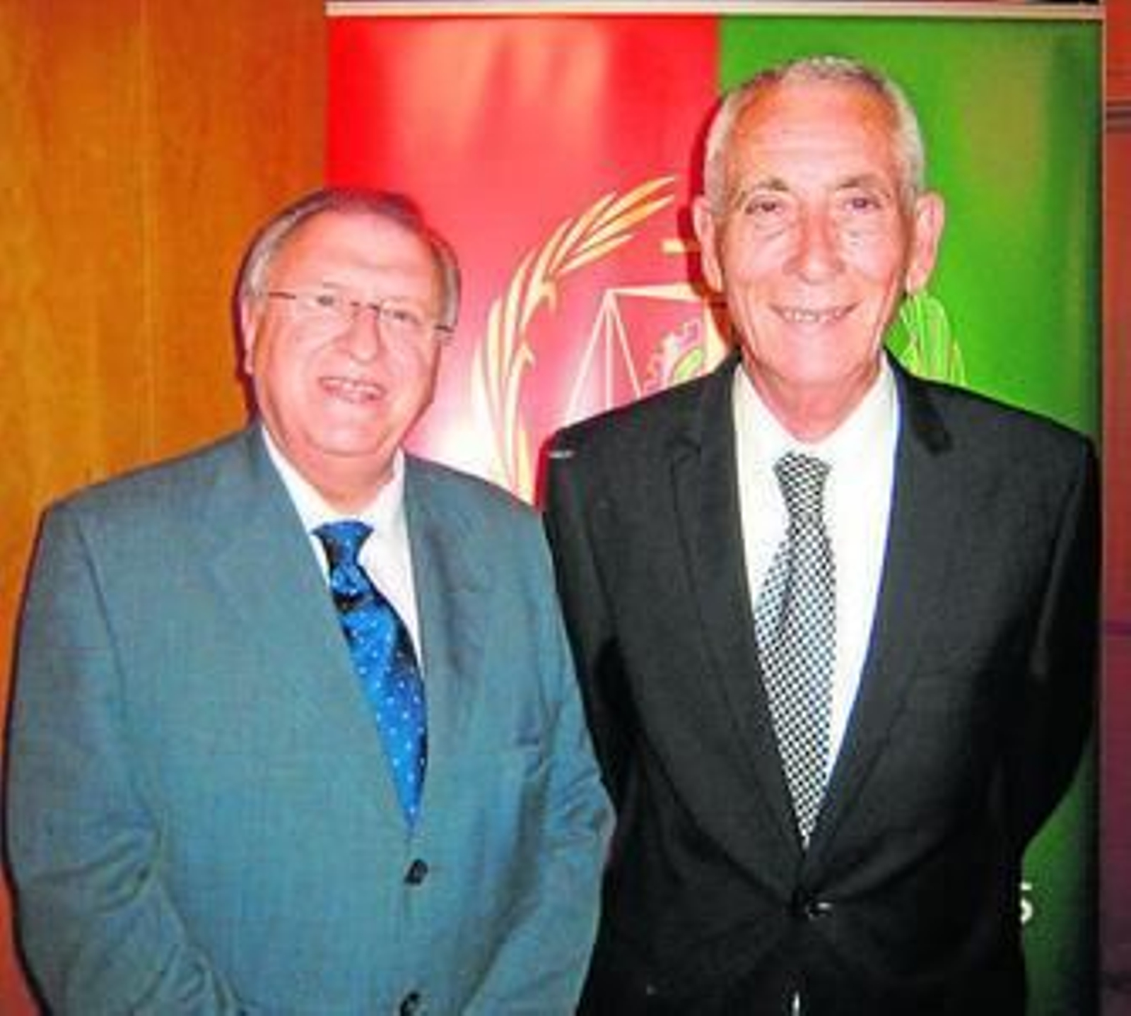 Ángel Luis Serrano, junto a José Blas Fernández.