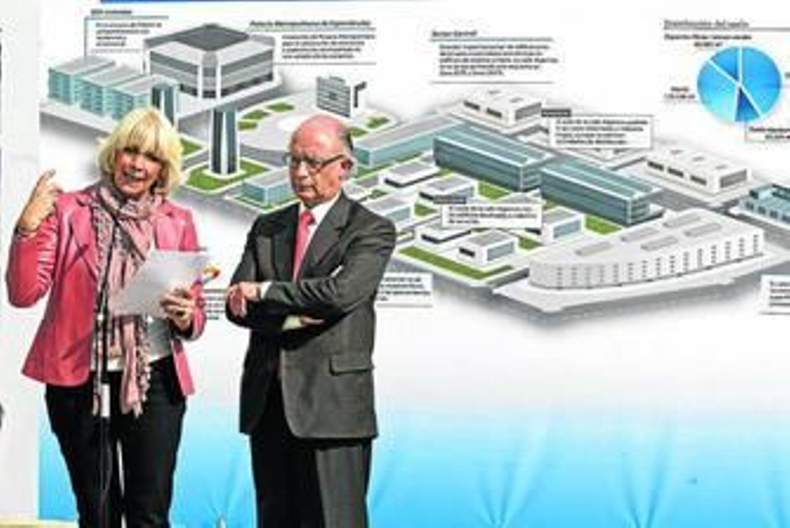 Teófila Martínez y el hoy ministro de Hacienda, Cristóbal Montoro, presentaron el proyecto del Consorco en la pasada campaña electoral