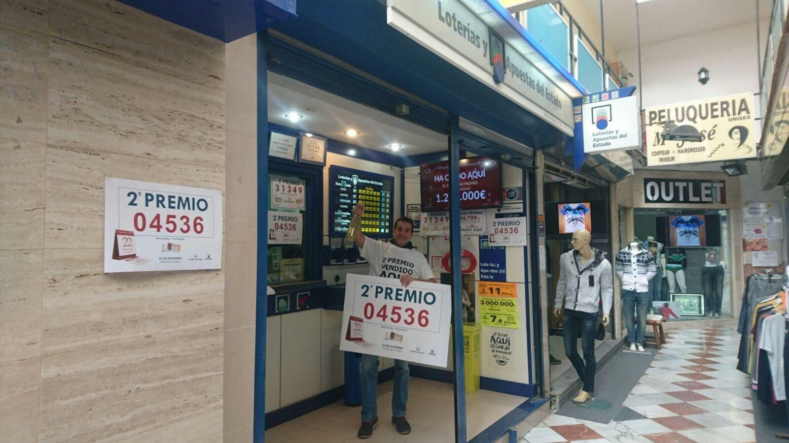 Los premiados en la Lotería de Navidad en Málaga