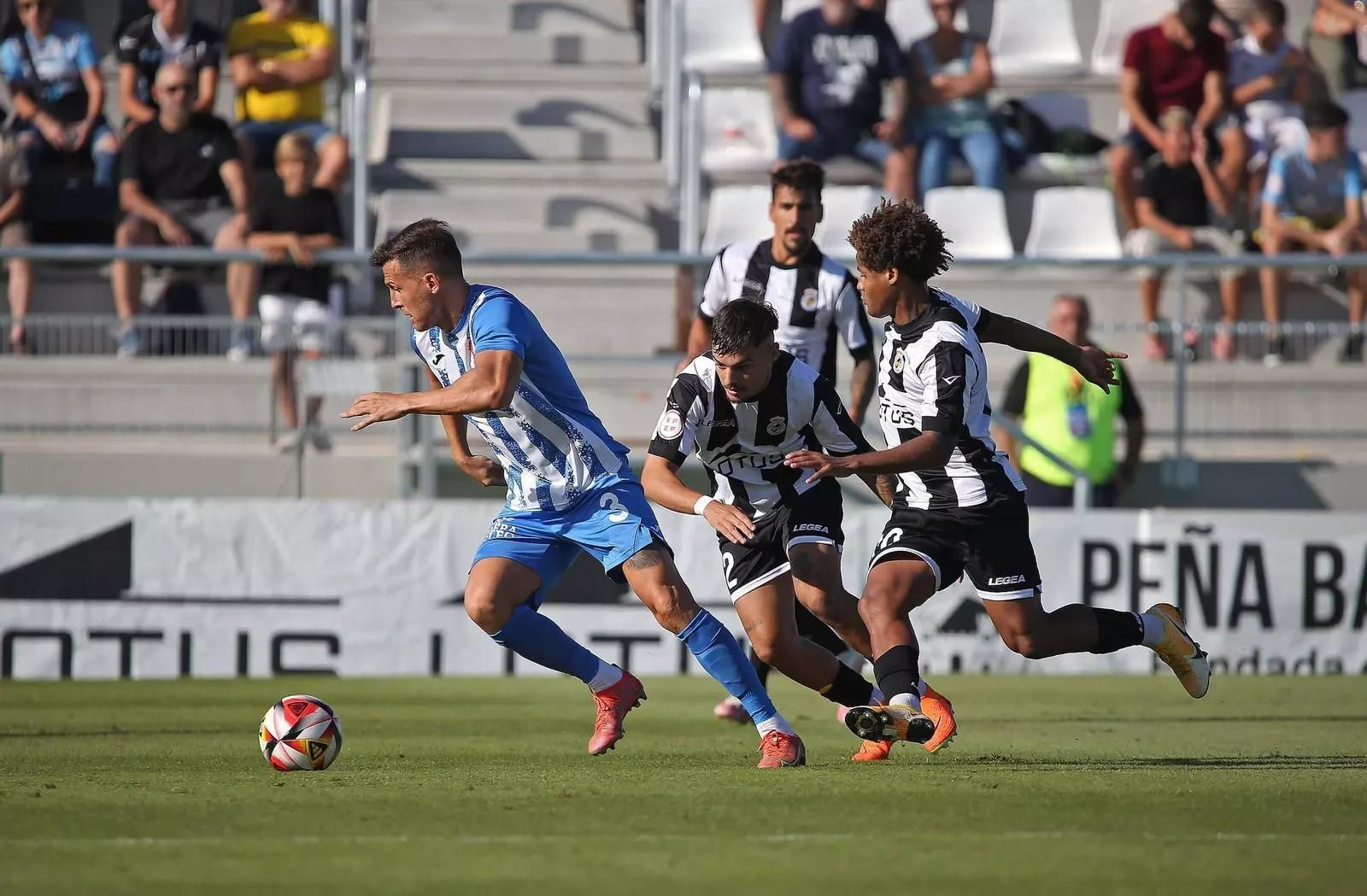 Mancheño, en un partido con la Balona hace dos temporadas.