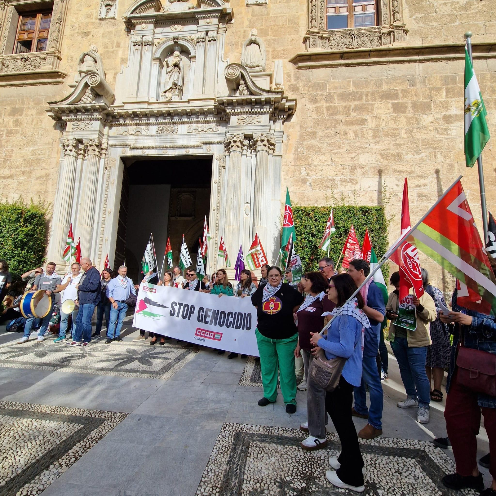 Paro producido en la sede de la UGR contra el genocidio de Israel