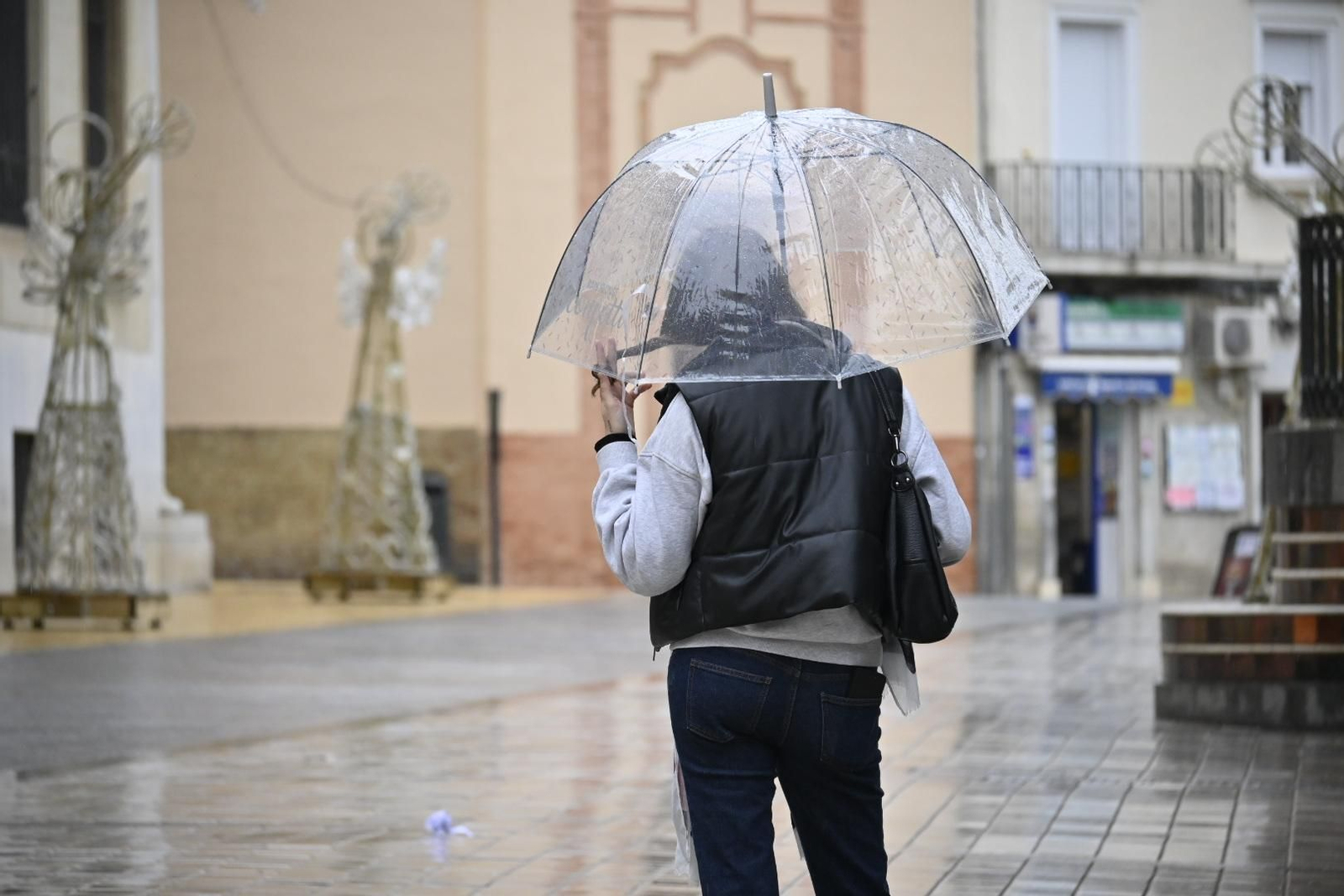 Imágenes de lluvia en la mañana del Domingo