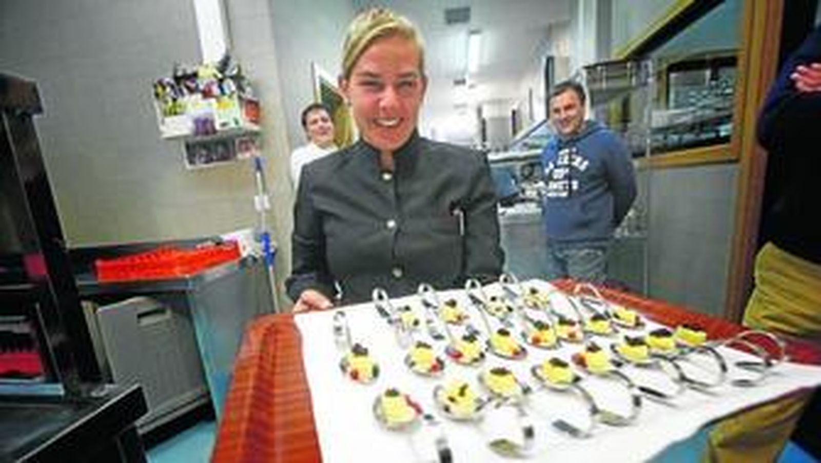 Un servicio en la Escuela de Hostelería de Cádiz.