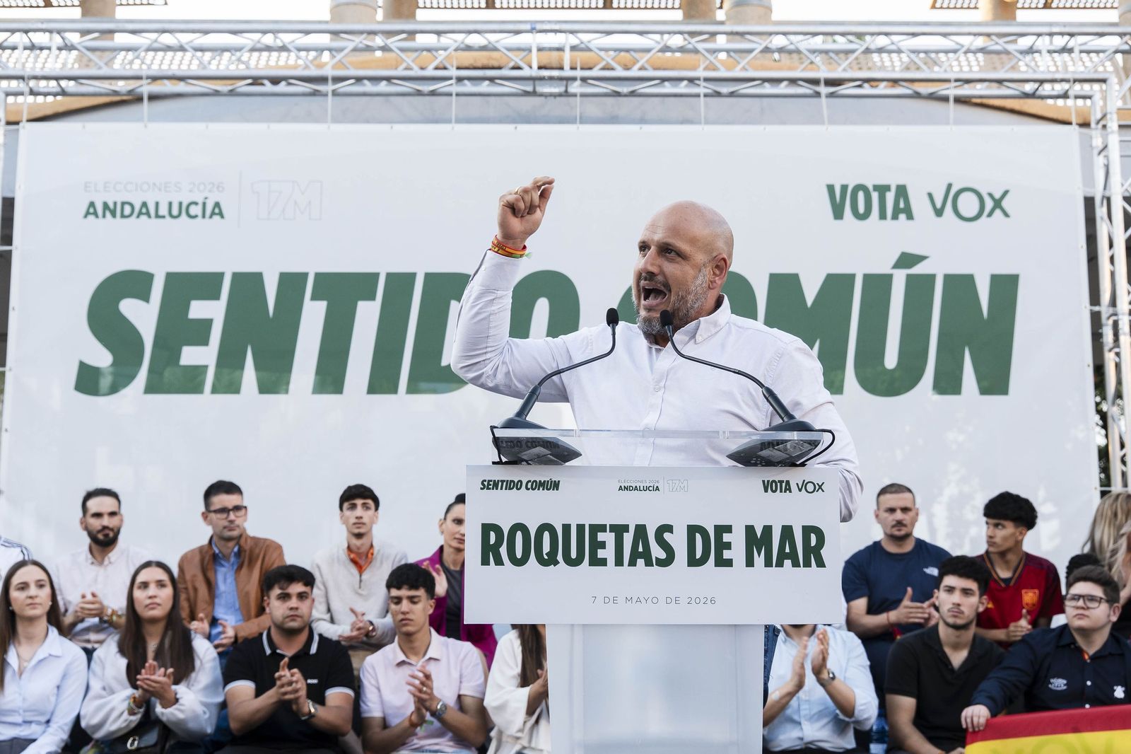 Las imágenes del mitin de Vox con Santiago Abascal y Manuel Gavira en ...