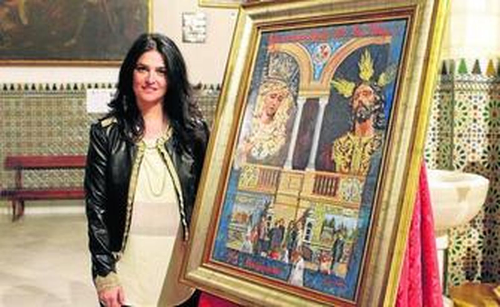 El cartel de Nuria Barrera para el aniversario de la Paz fue presentado anoche.