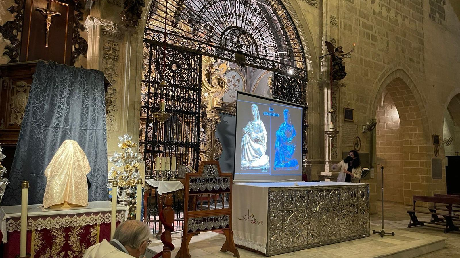 Presentación de las fases de restauración de la pieza.