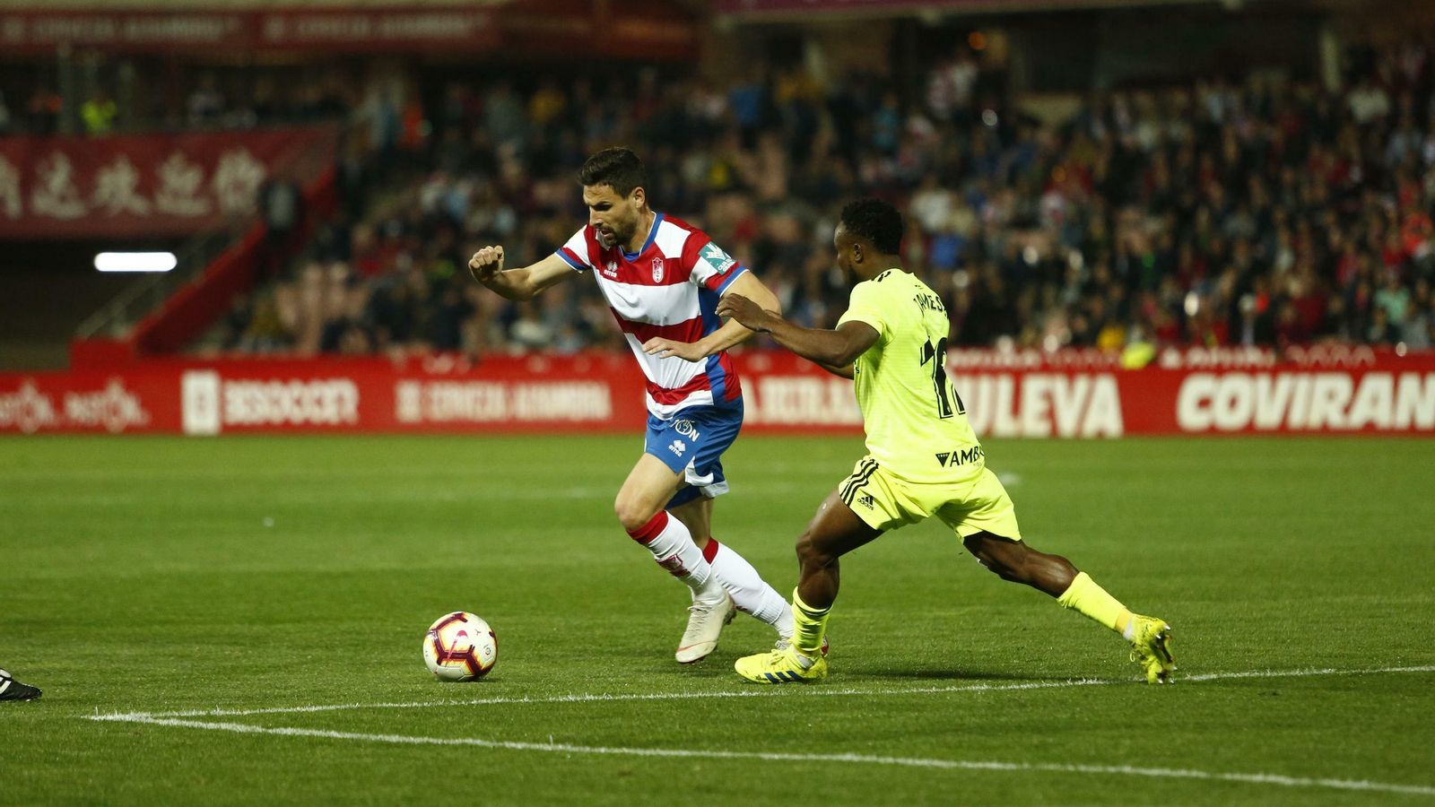 Antonio Puertas entró al campo en el tramo final del choque