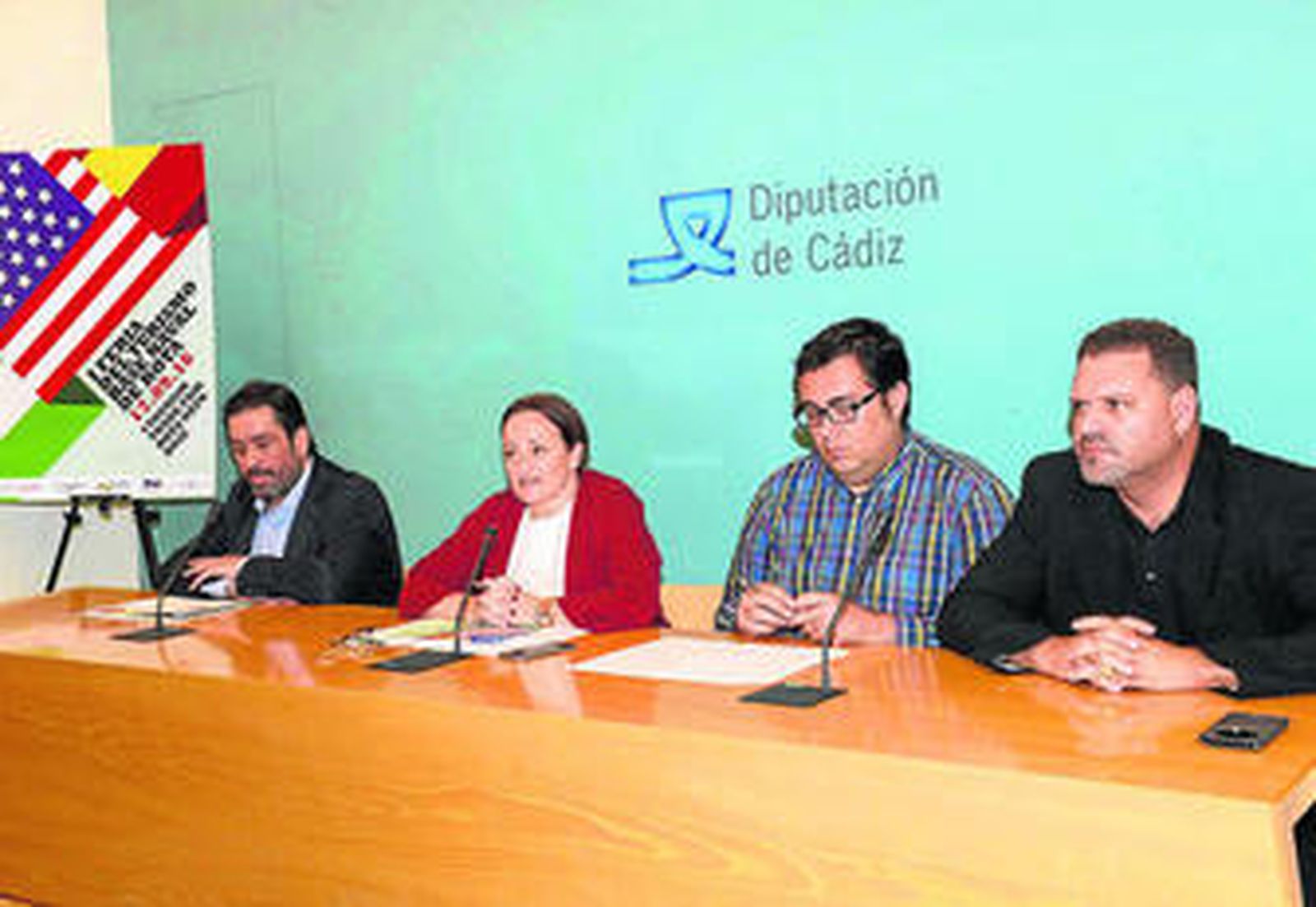 Carlos Landín, Encarnación Niño, Jaime Armario y Jorge Otero, ayer en la presentación del evento.