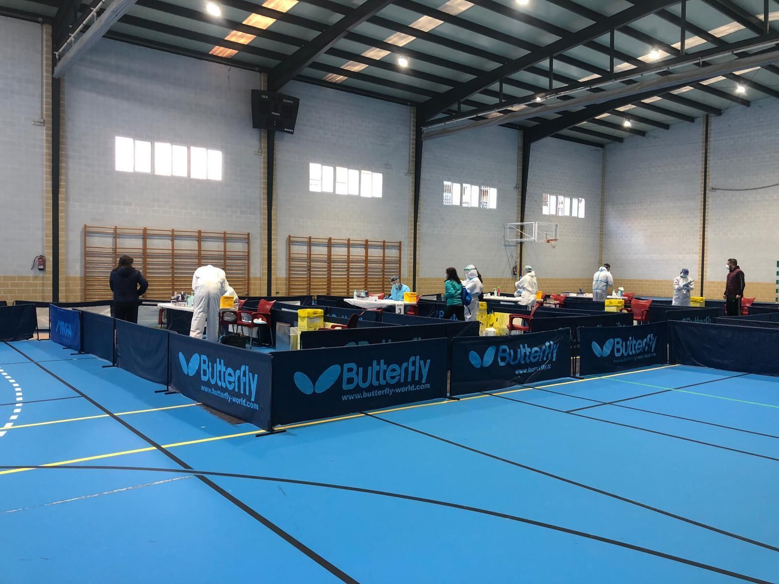 Cribado de Priego, en el Polideportivo.