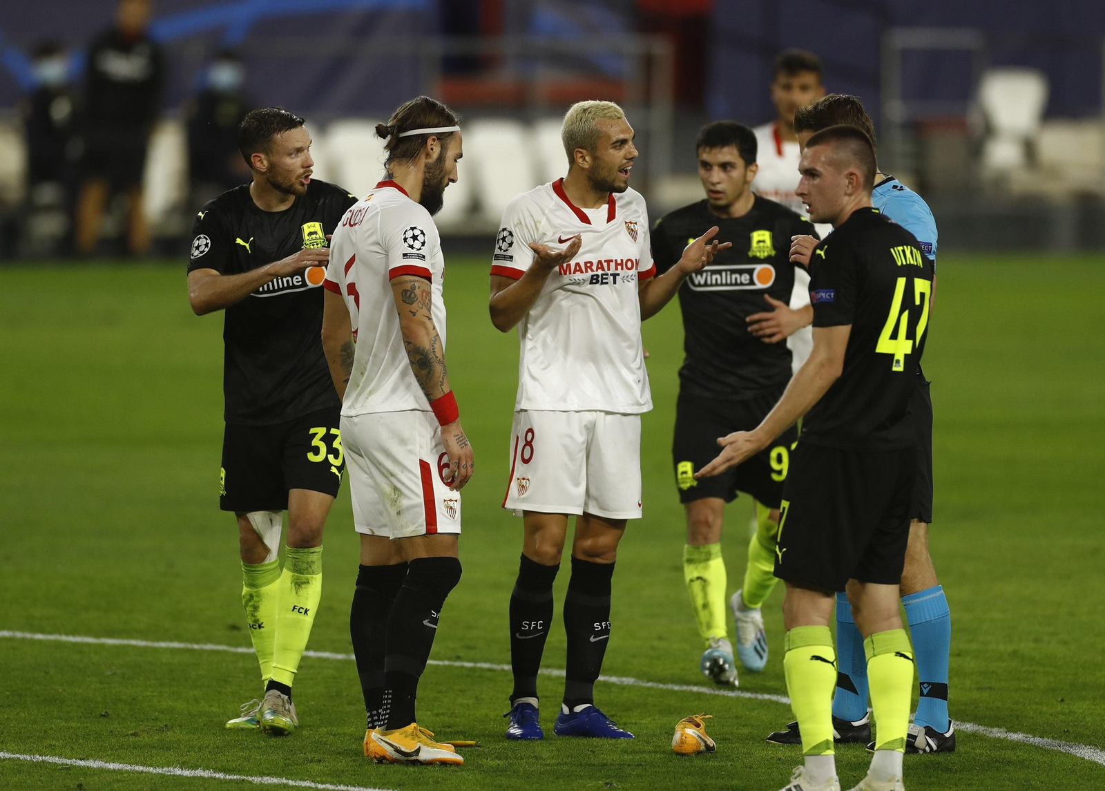 Las imágenes del Sevilla-Krasnodar