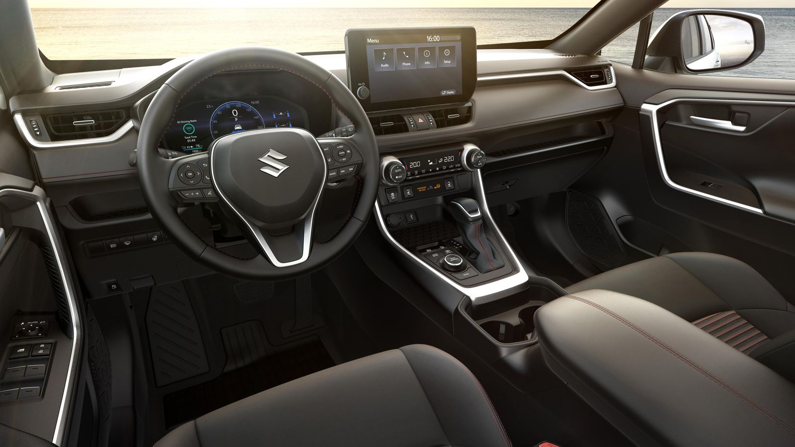 Las dos pantallas del salpicadero son novedad en este Across.