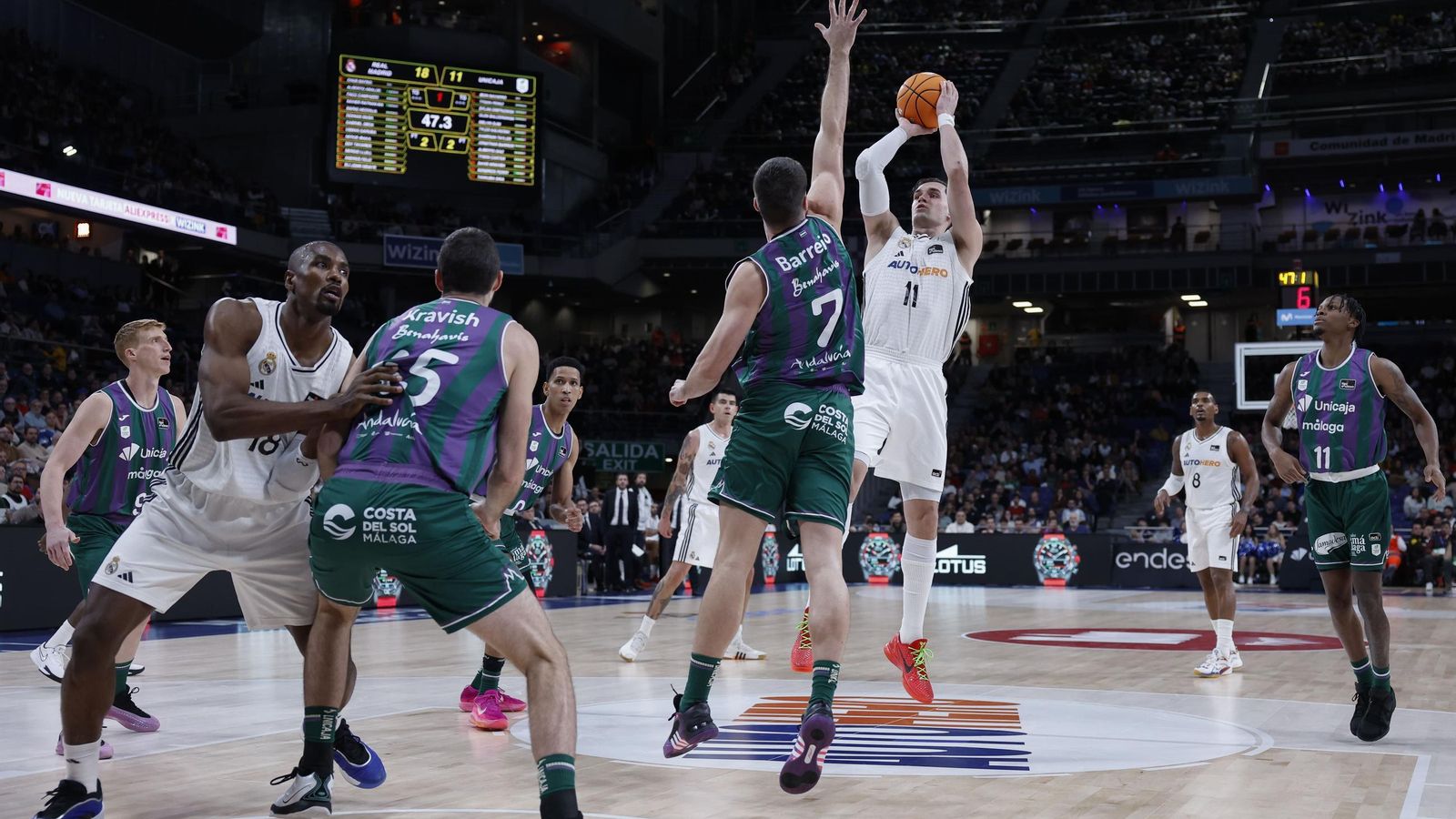El Real Madrid-Unicaja, en fotos