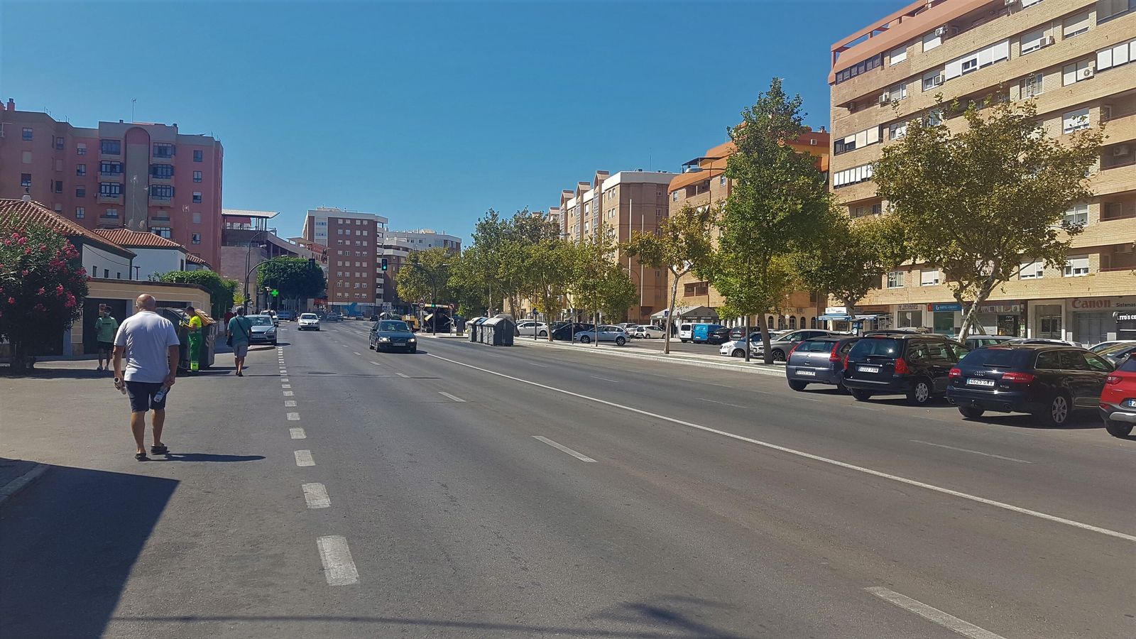 La avenida León Herrero, que ha pasado a convertirse en uno de los principales ejes de circulación de San Fernando.