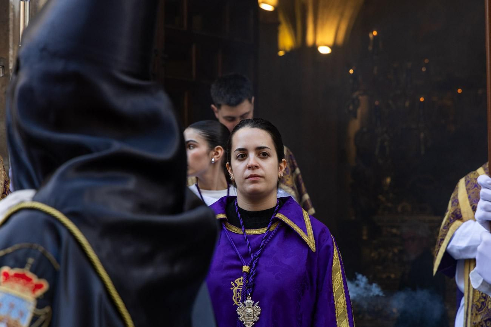 Las cofradías de la Vera Cruz, Expiración y Gran Poder lucen sus cortejos en la calle