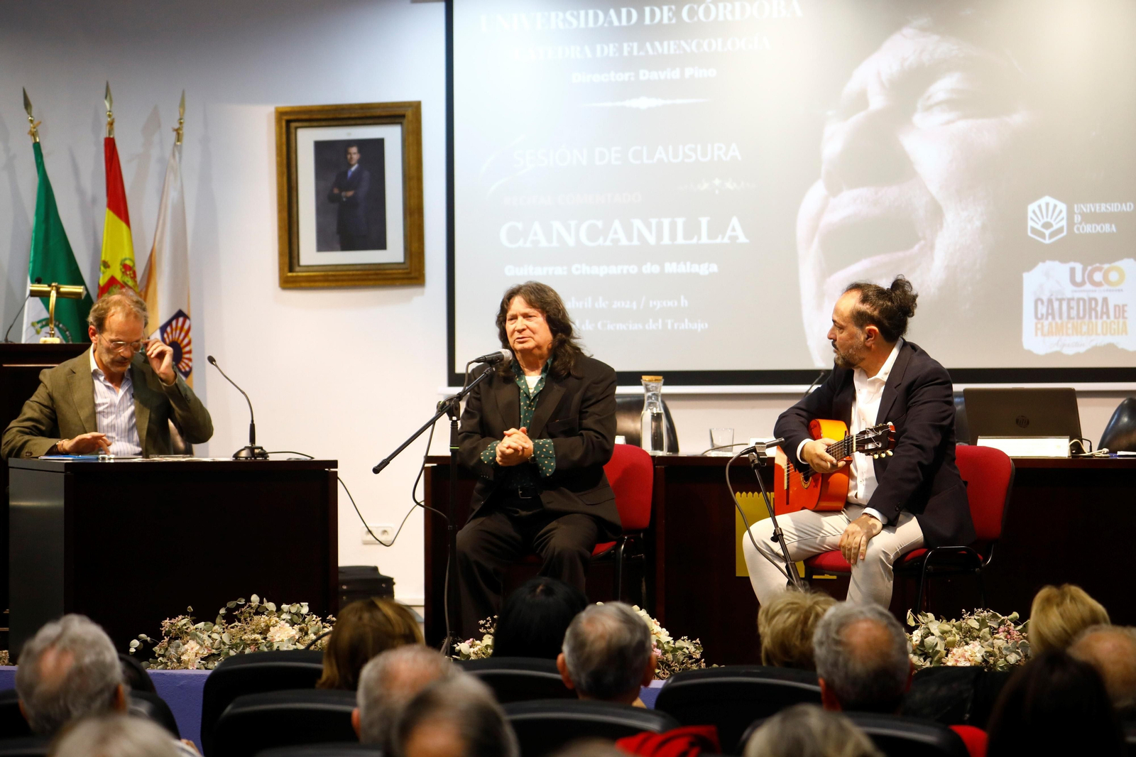 Cancanilla y Chaparro de Málaga protagonizan el acto de clausura de la Cátedra de Flamencología
