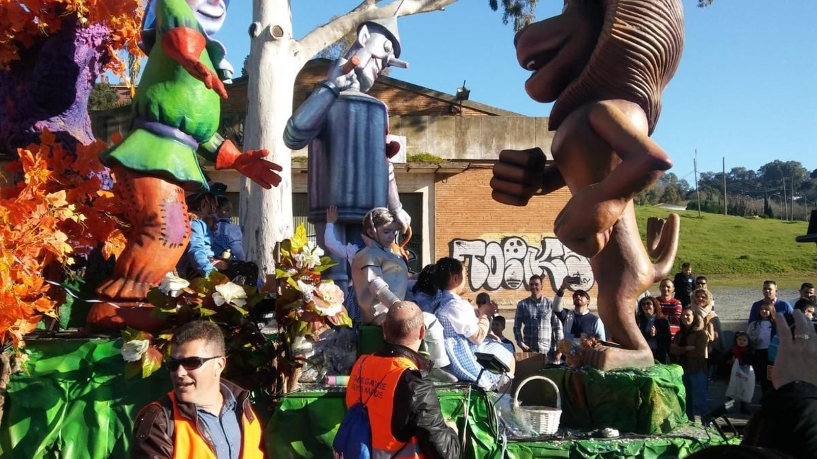 la Cabalgata a su paso por el barrio de La Orden