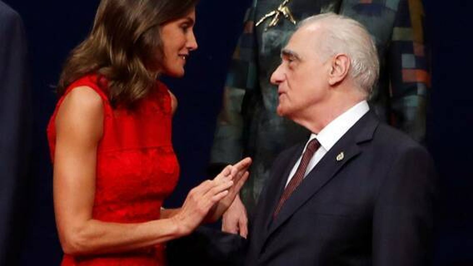 La reina Letizia junto al director Martin Scorsese