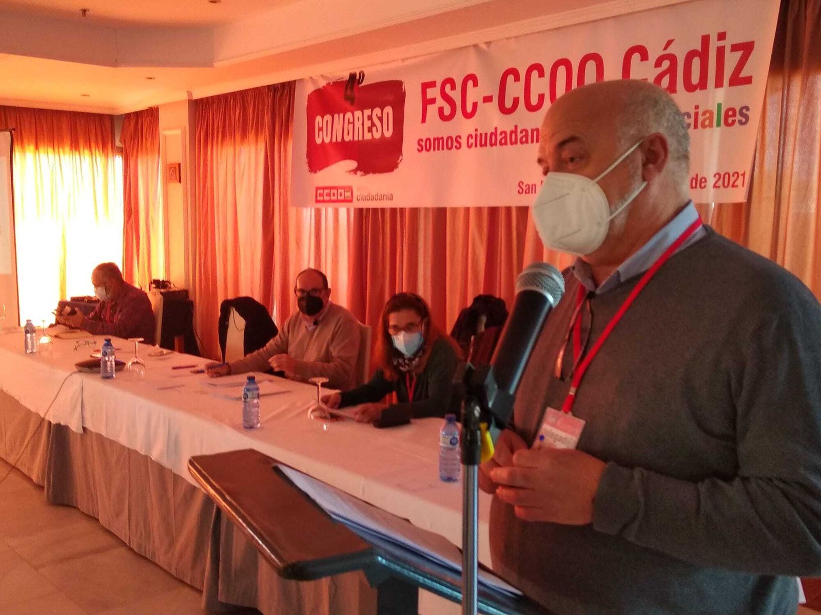 Miguel Alberto Díaz durante su intervención en el congreso provincial.