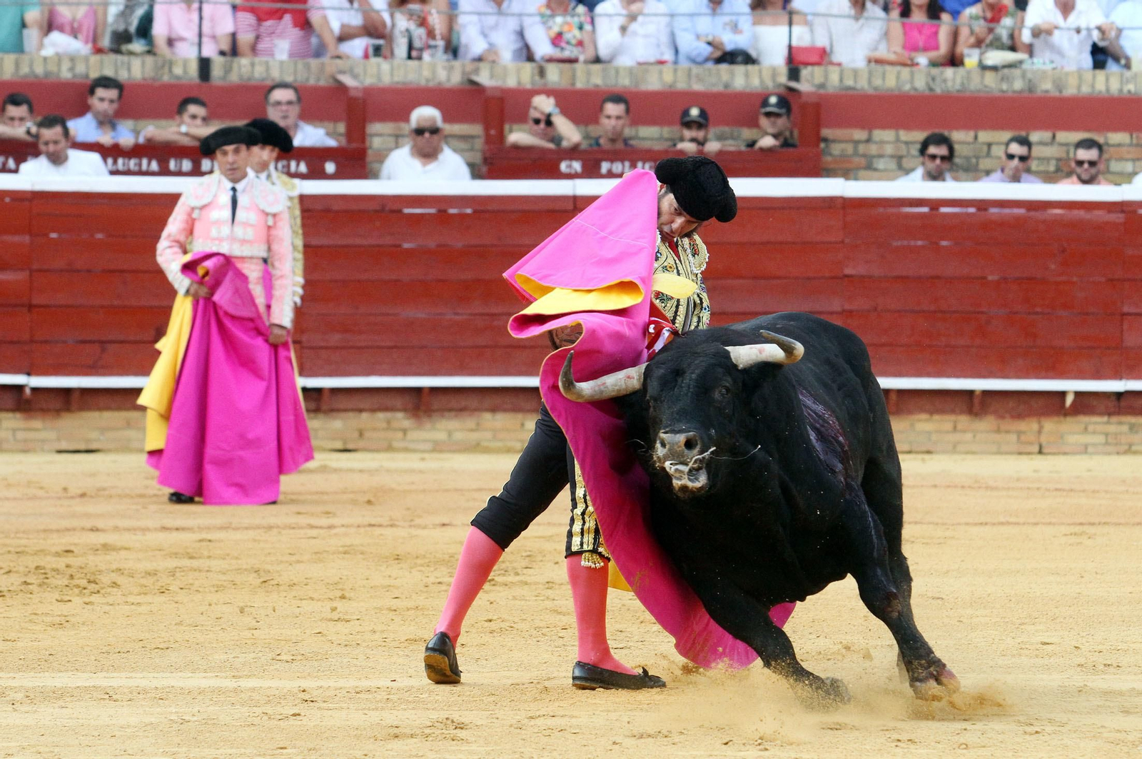 Imágenes de Morante de la Puebla durante la corrida de esta tarde en la Plaza de Toros La Merced