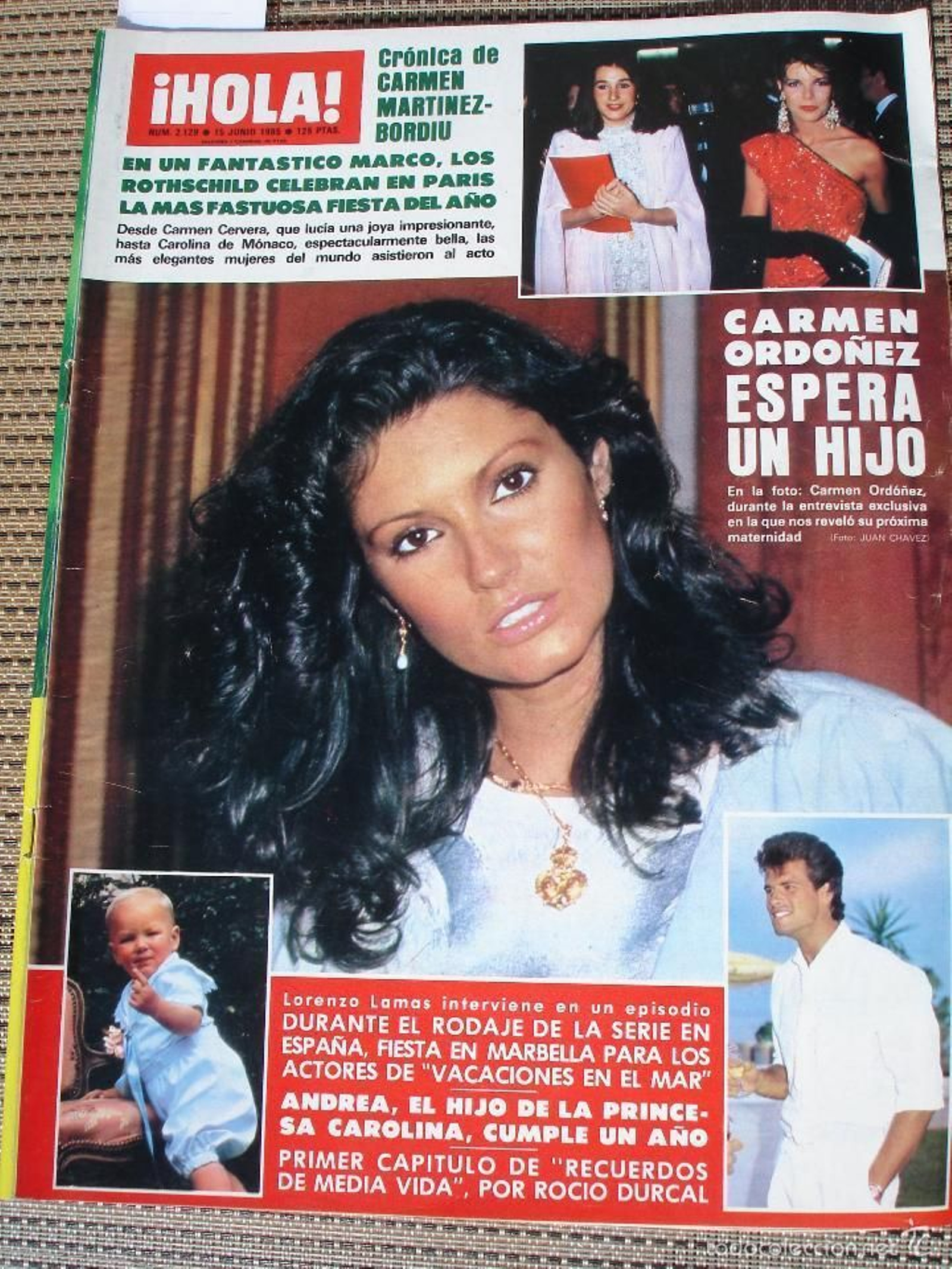 Carmina, en una portada de '¡Hola!', de la que era habitual.