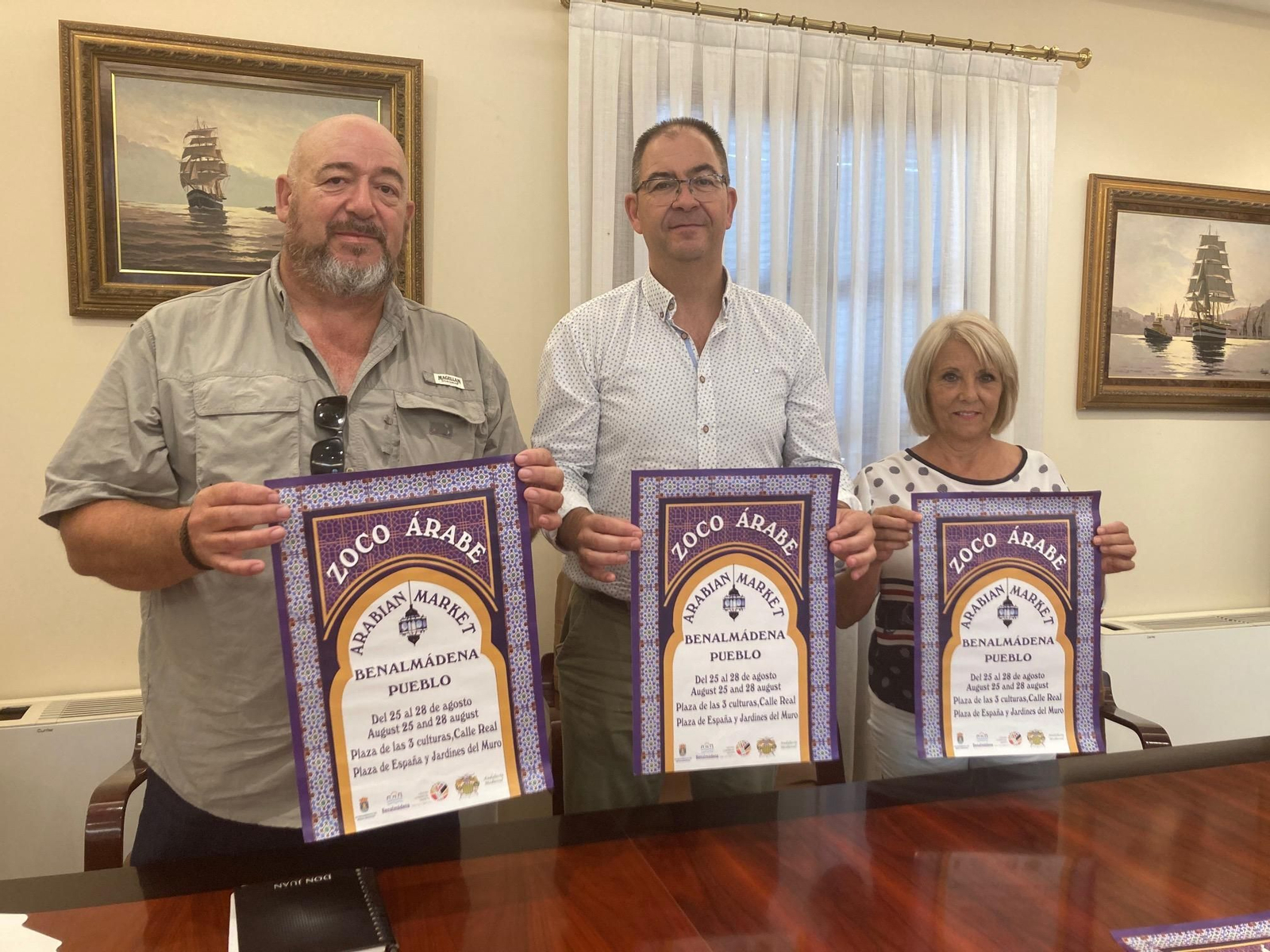 La presentación del Zoco árabe, que se celebrará en varis puntos de Benalmádena Pueblo.