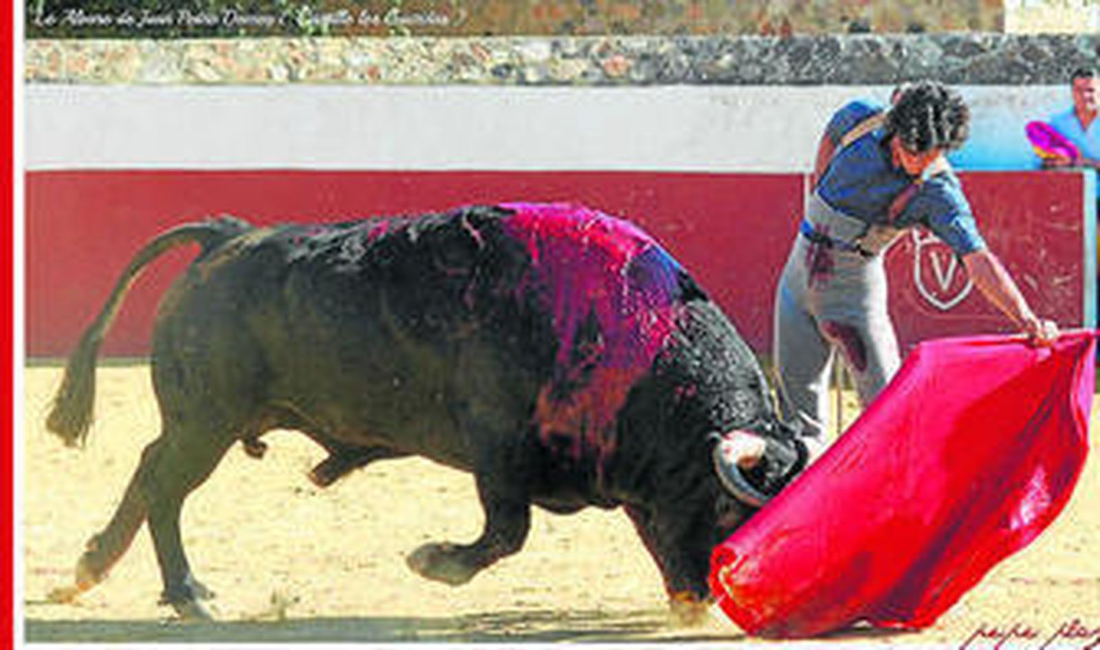 Doblado, al naural con el toro de Juan Pedro Domecq.