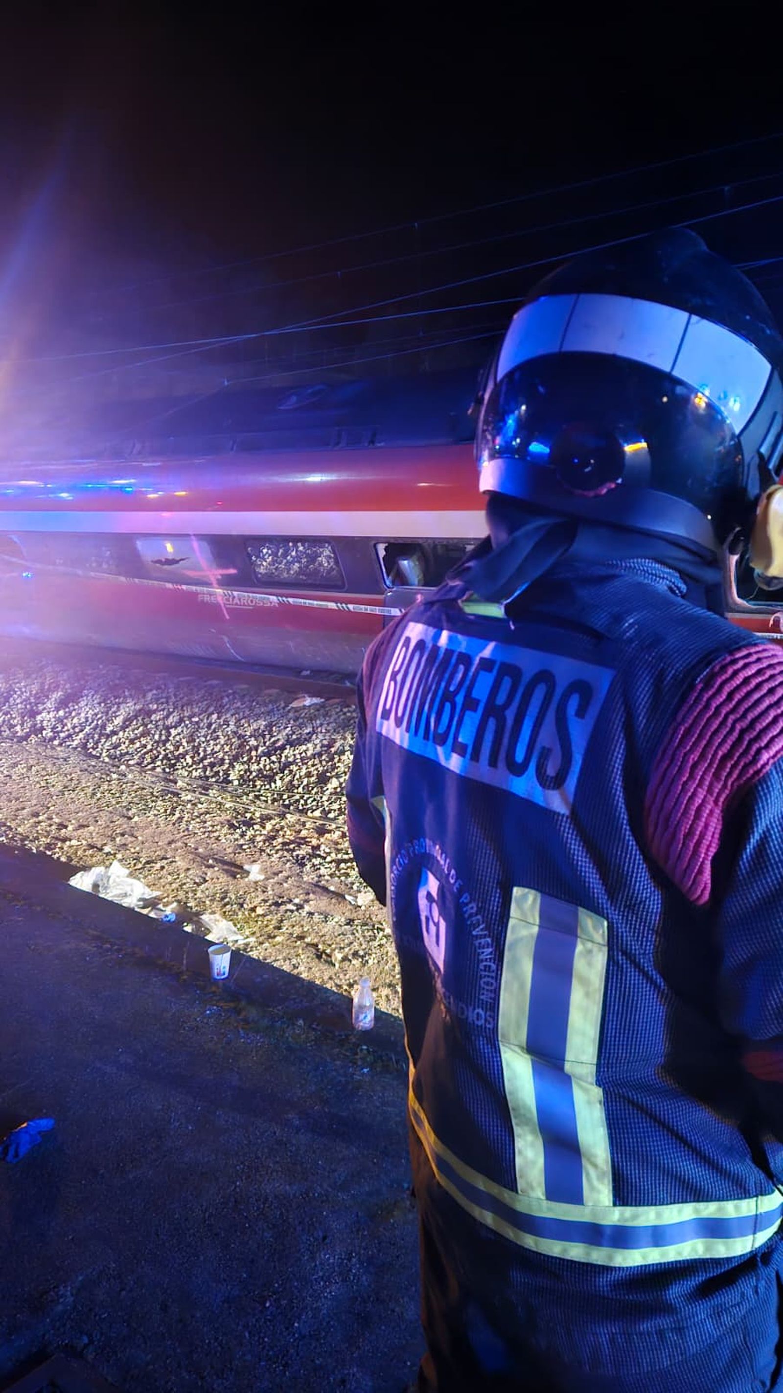 Bomberos del Consorcio en el lugar de los hechos.