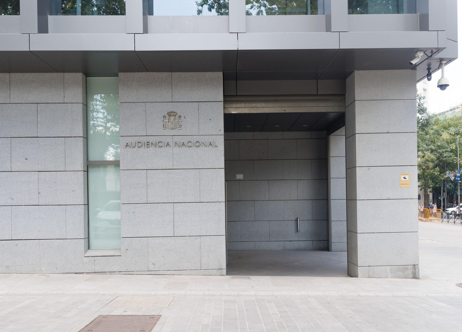 Entrada de la Audiencia  Nacional en su sede de Madrid