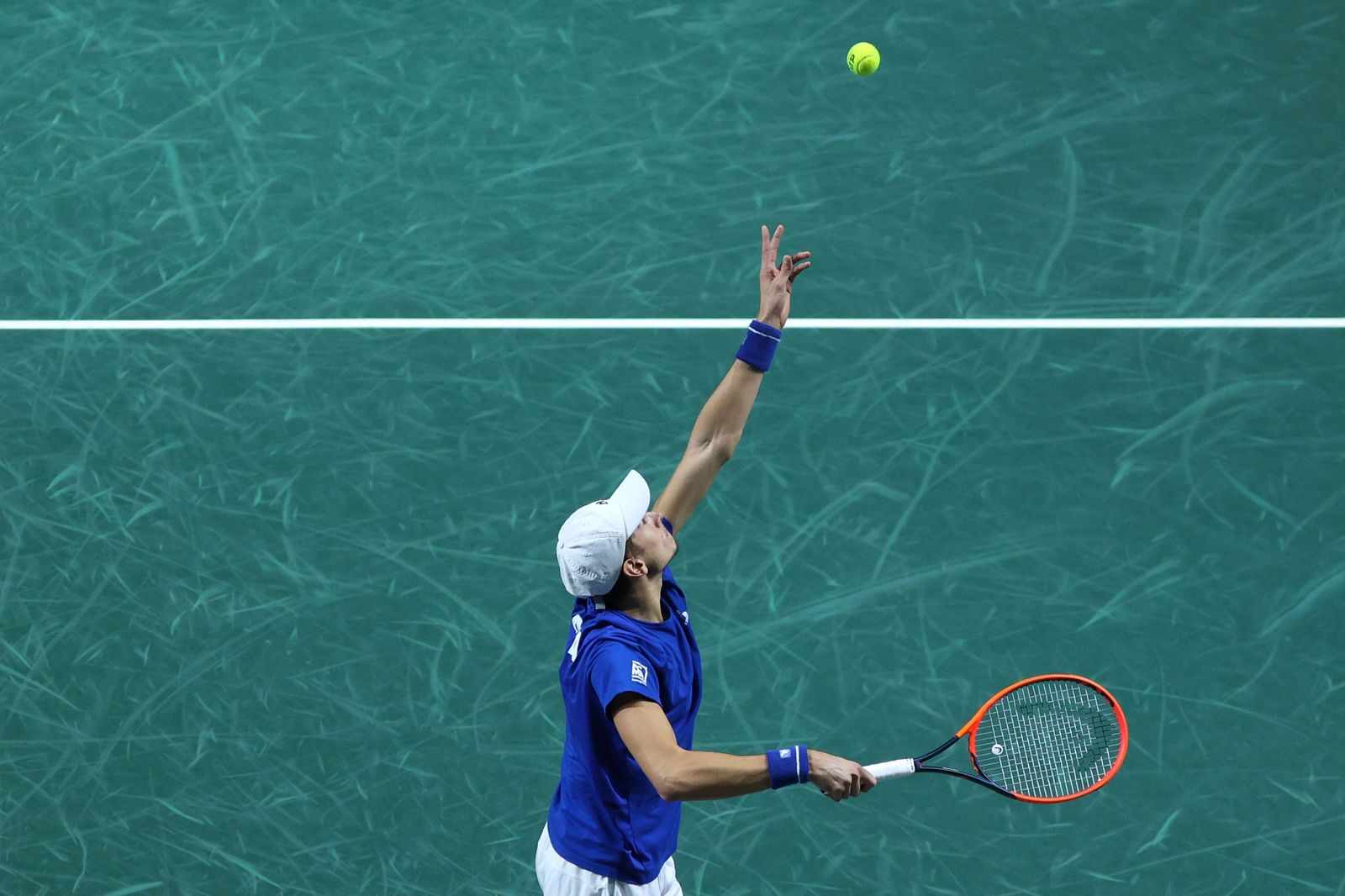 Copa Davis en Málaga: Arnaldi-Popyrin, en fotos