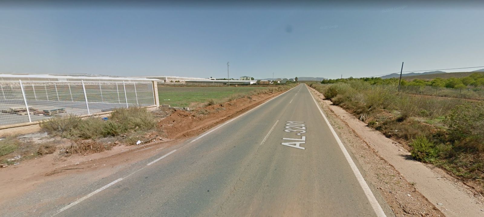 Carretera AL-3201, en la que ha ocurrido el accidente.