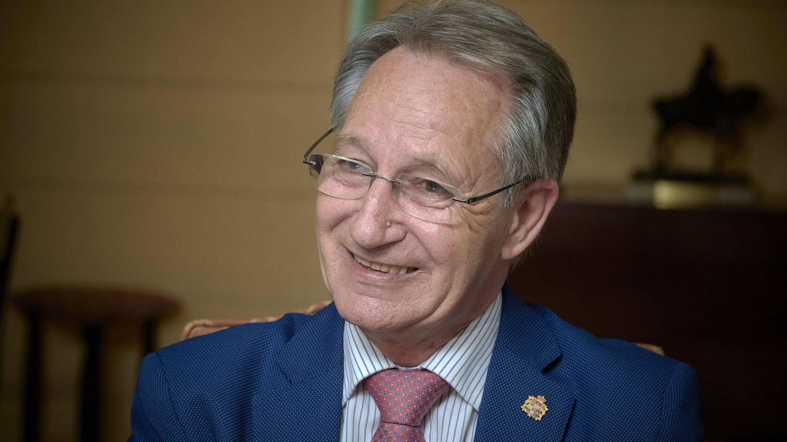 Sancho, en un momento de la entrevista.