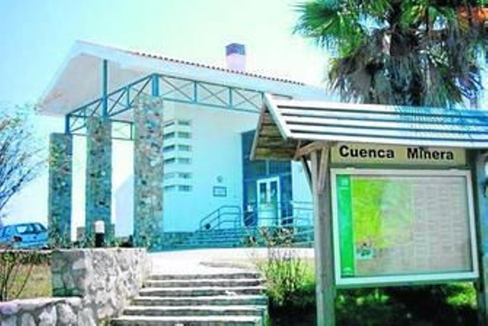 Instalaciones del Hotel Santa Bárbara, en Riotinto.