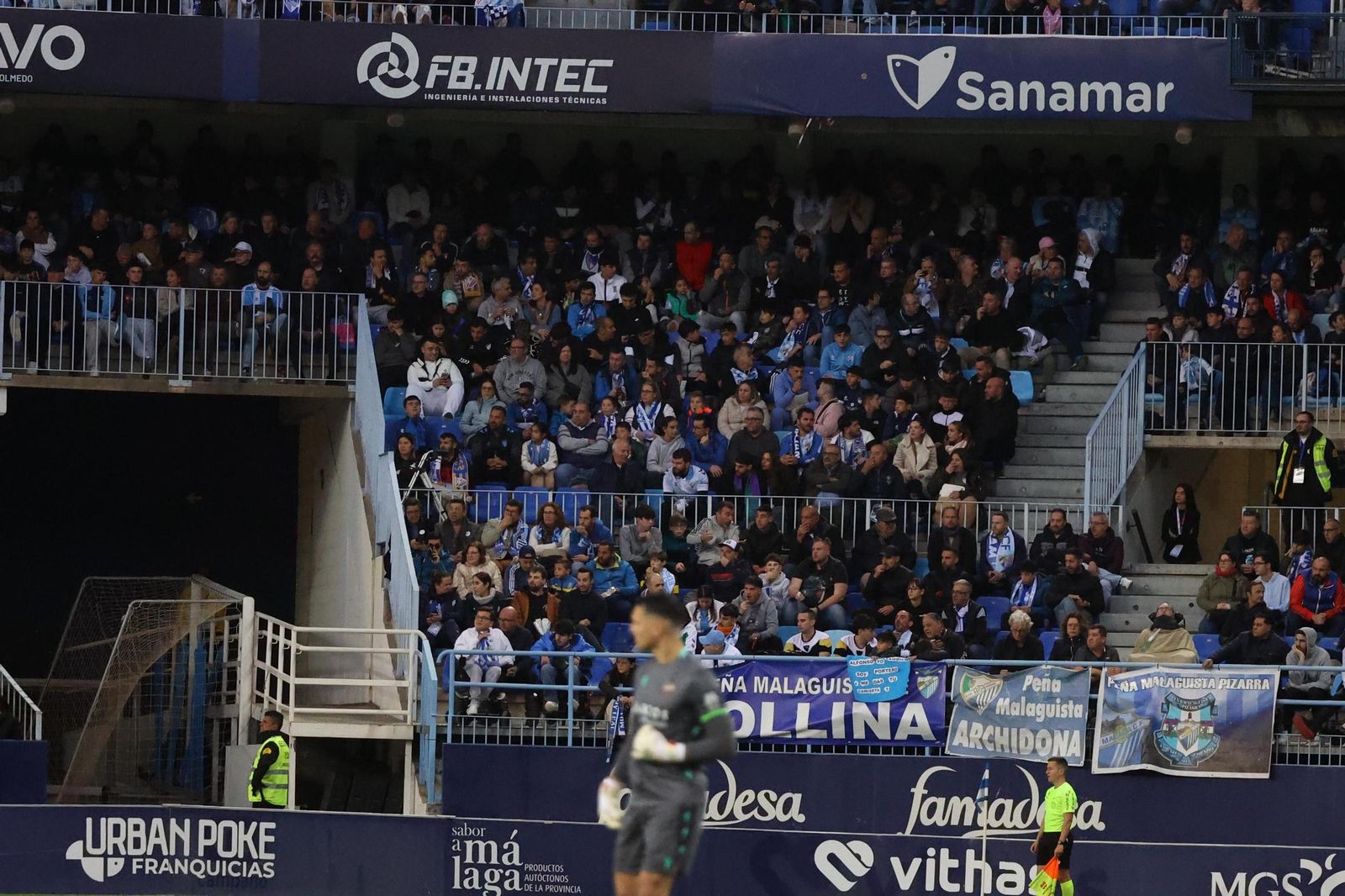 Búscate en las gradas de La Rosaleda en el Málaga-Levante