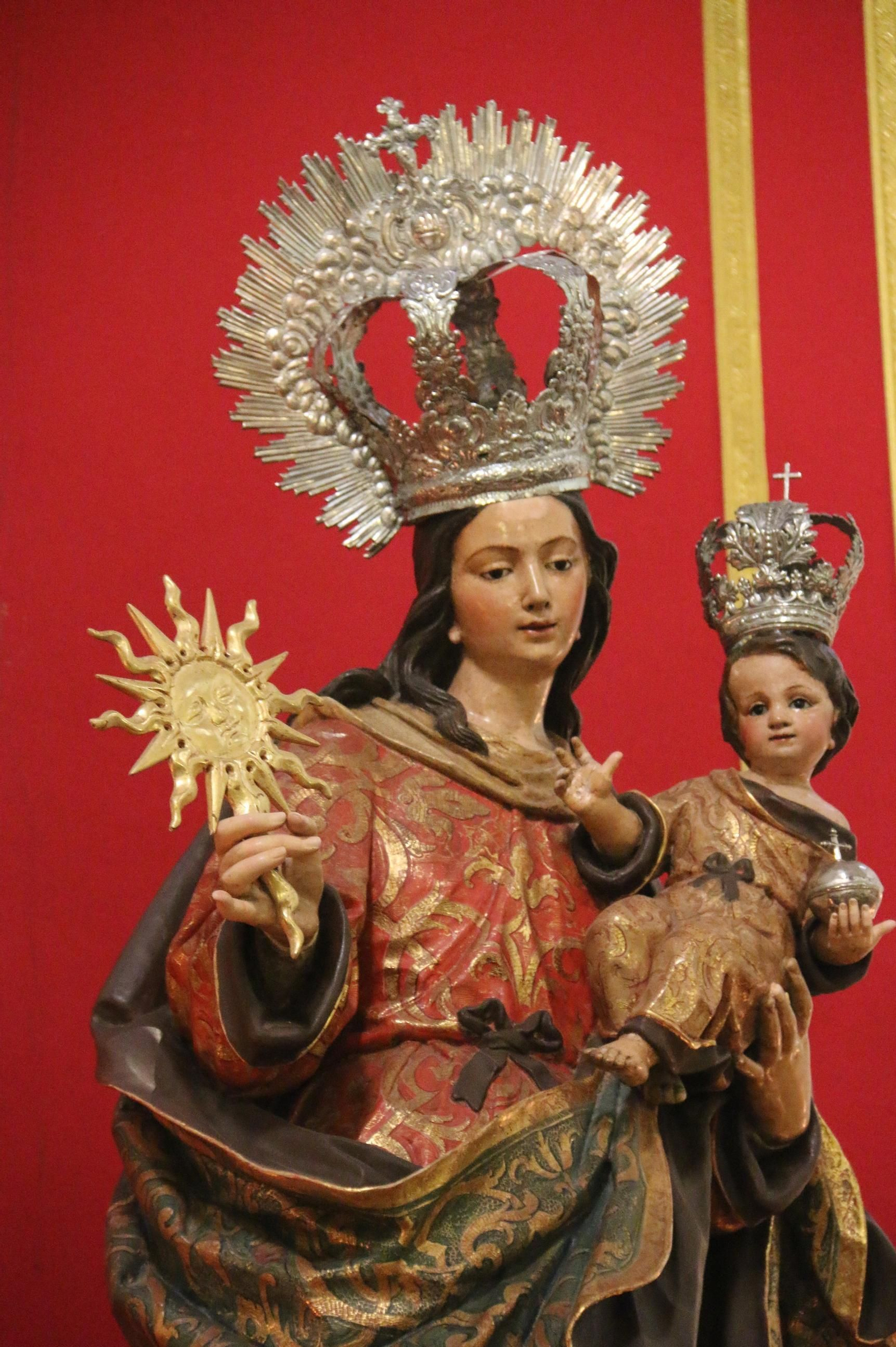 Detalle de la Virgen del Sol