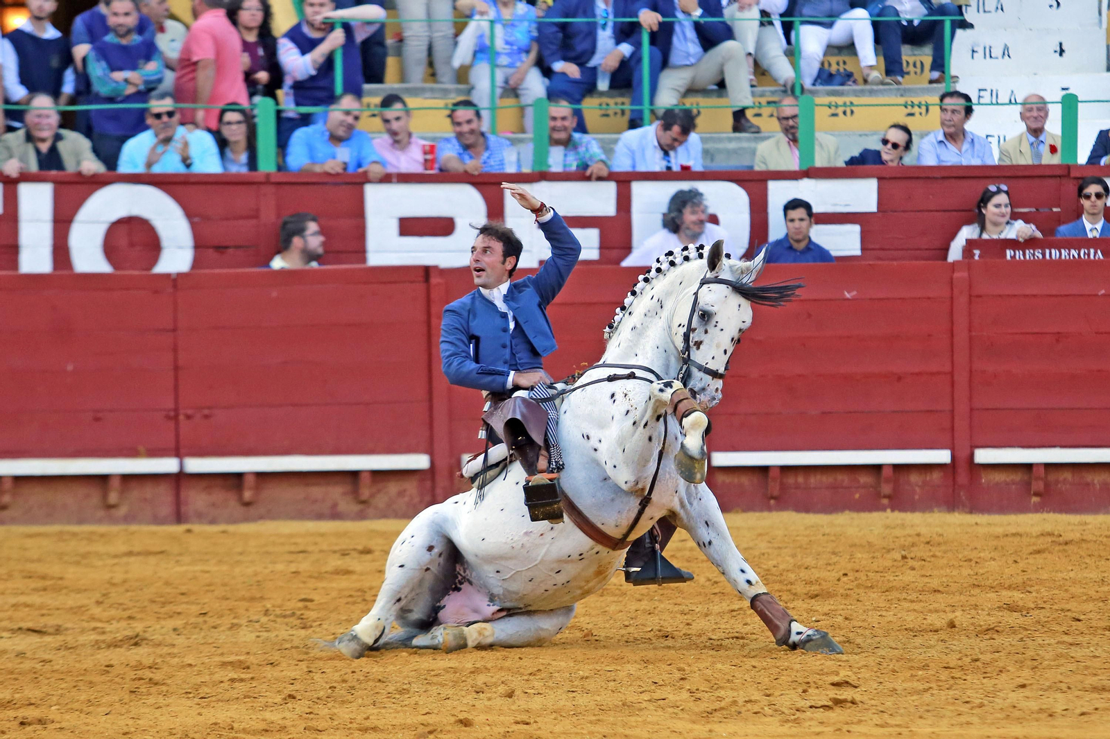 Corrida de Rejones en la plaza de Toros de Jerez