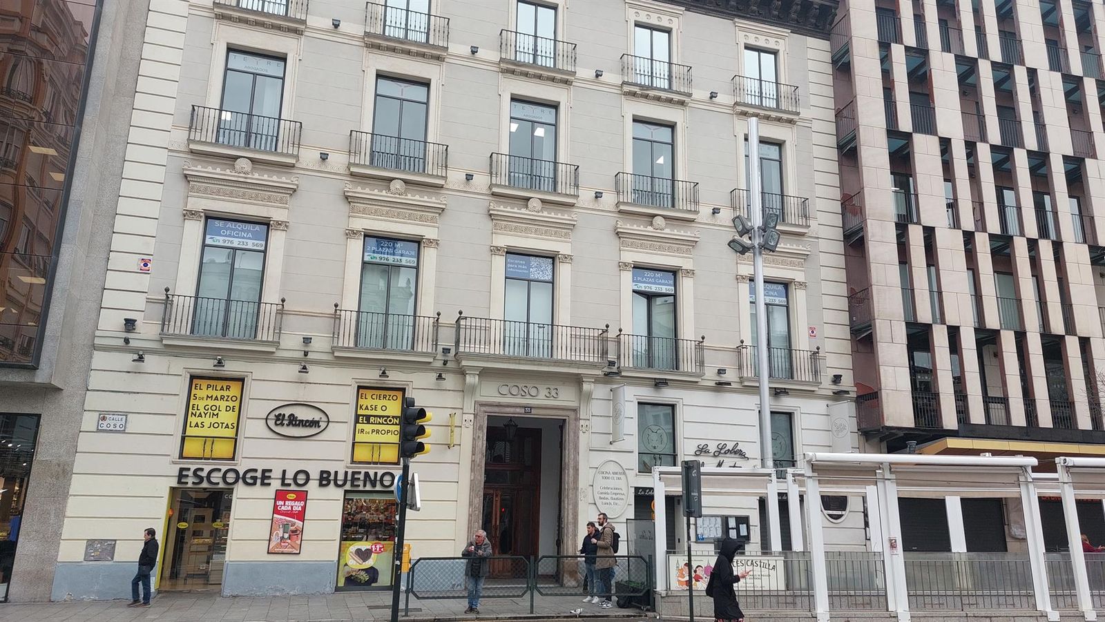 Fachada de la oficina de Forestalia en Zaragoza.