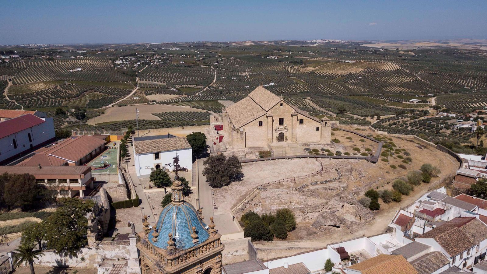 Vista aérea del alhorí monumental.